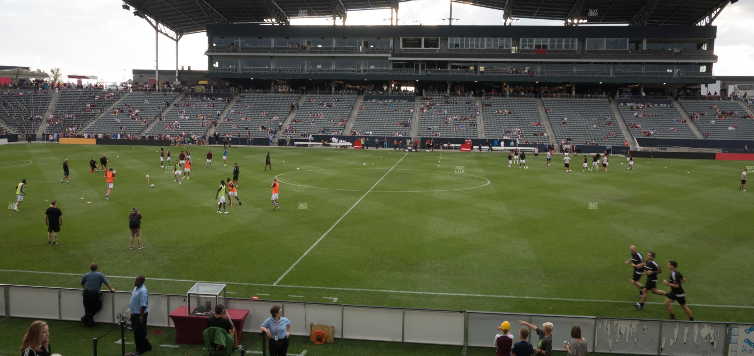 Seating view for Dick's Sporting Goods Park Section 106