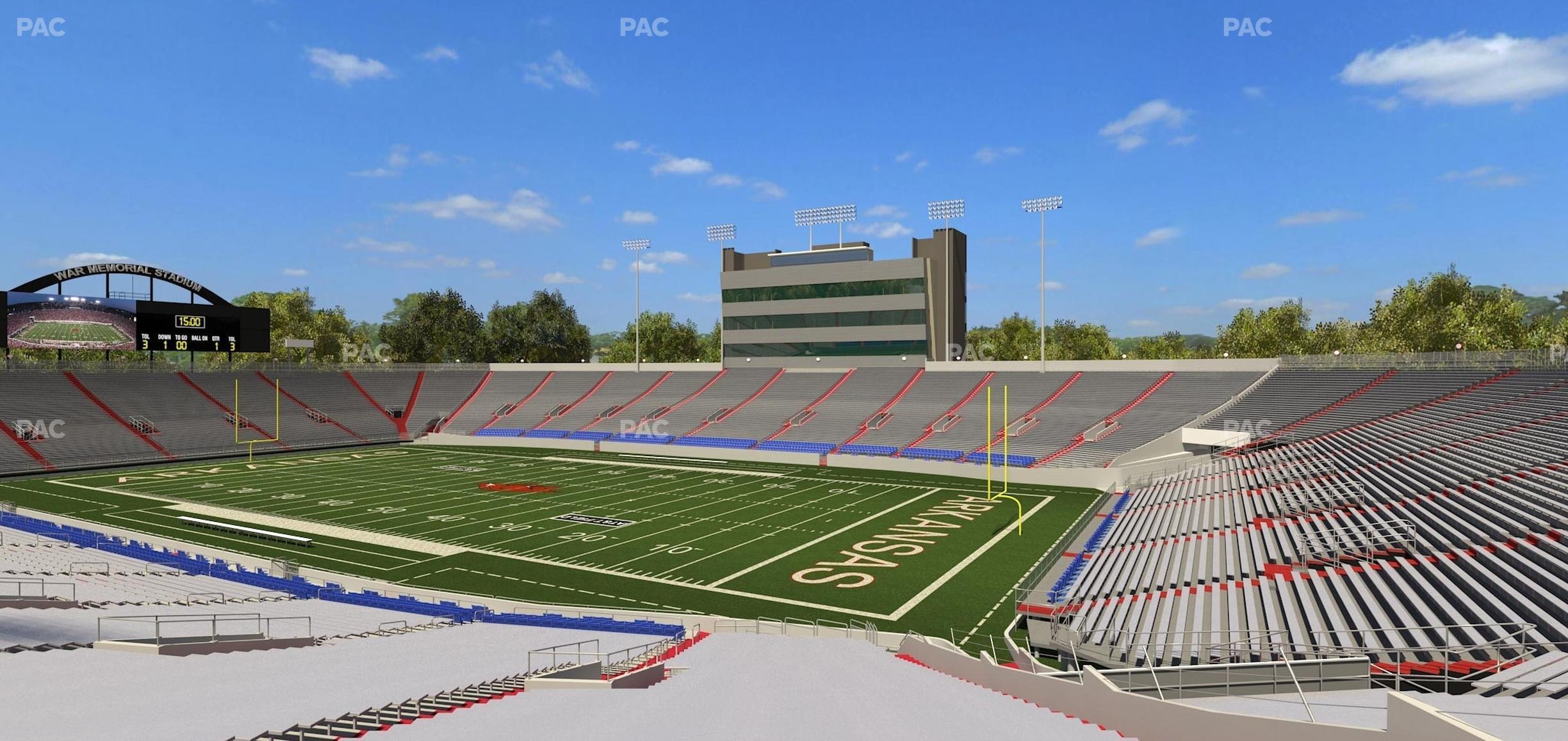 Seating view for War Memorial Stadium (Little Rock) Section 1