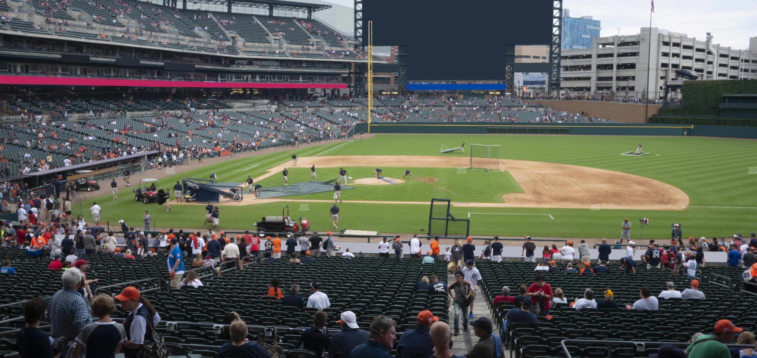 Seating view for Comerica Park Section 122