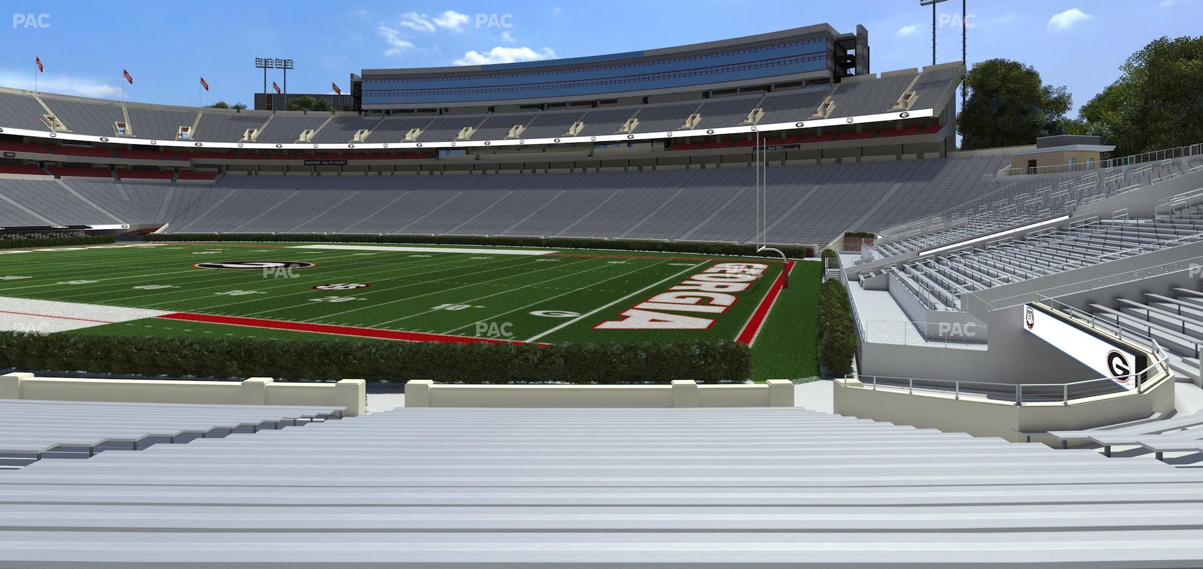 Seating view for Sanford Stadium Section 102