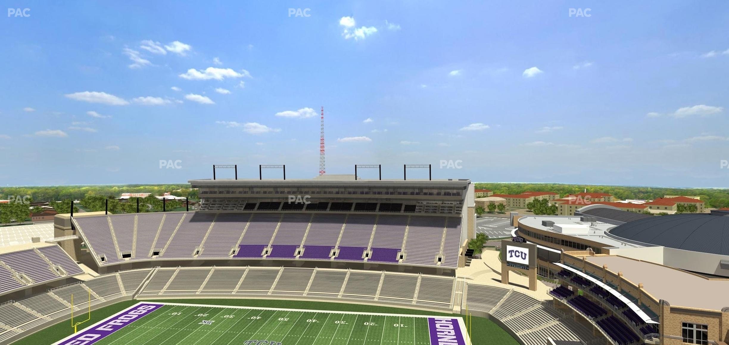 Seating view for Amon G. Carter Stadium Section 403