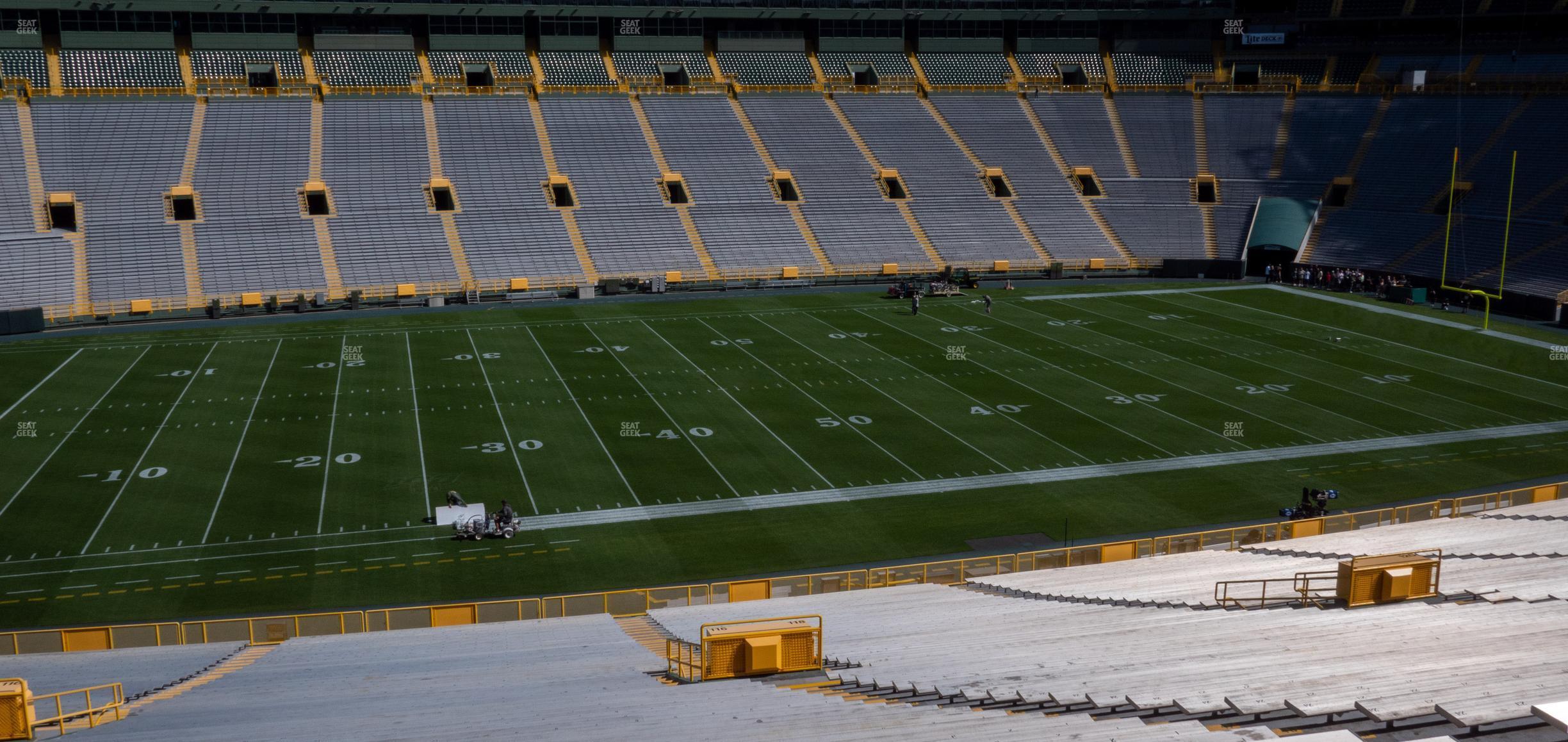 Seating view for Lambeau Field Section 116