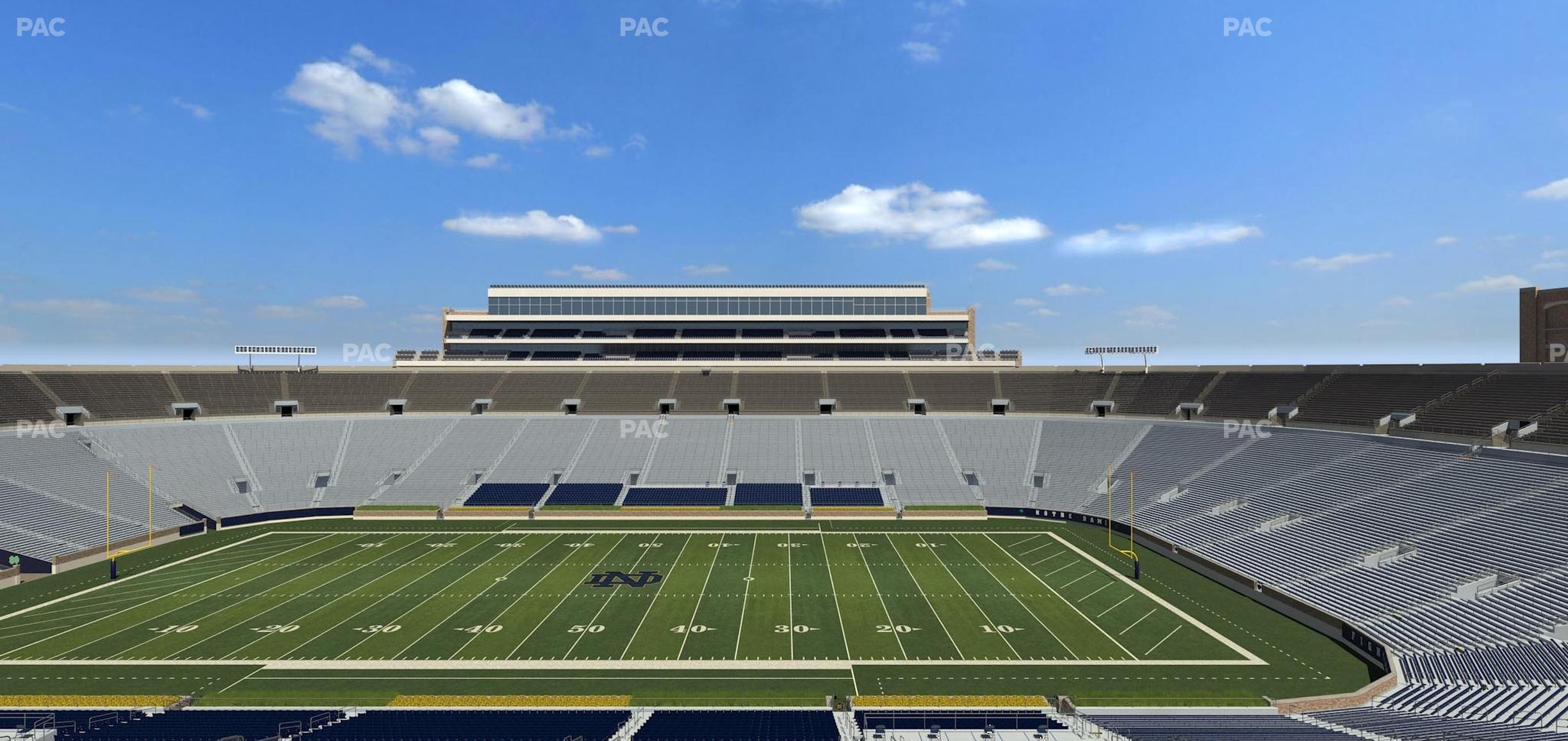 Seating view for Notre Dame Stadium Section 1842 Box 10