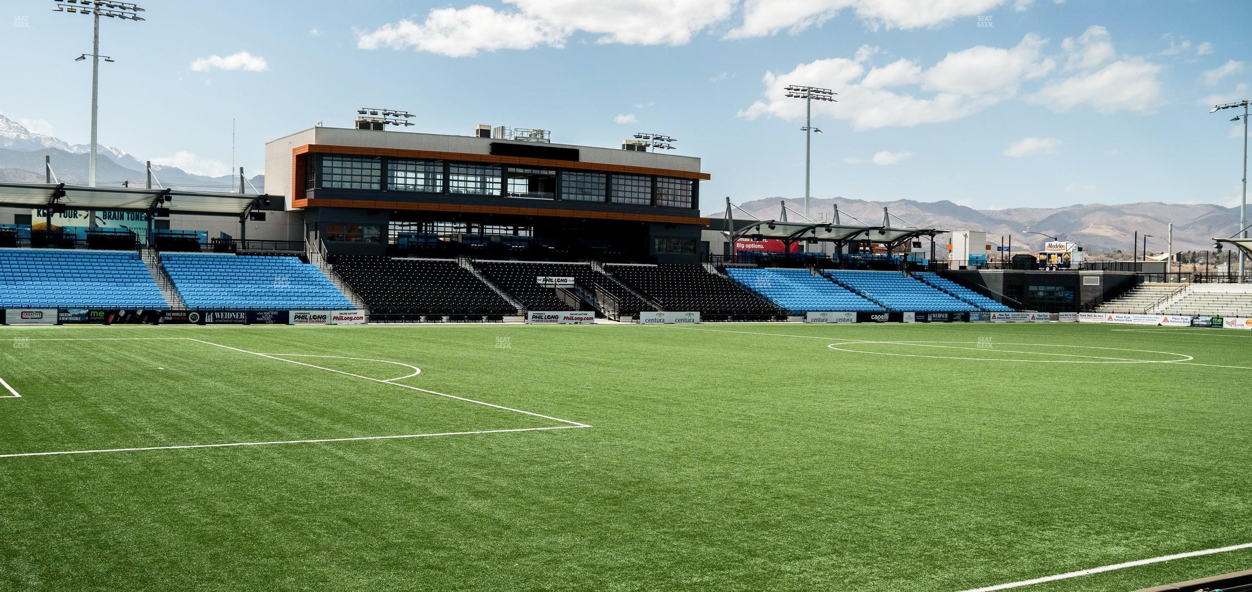 Seating view for Weidner Field Section 123