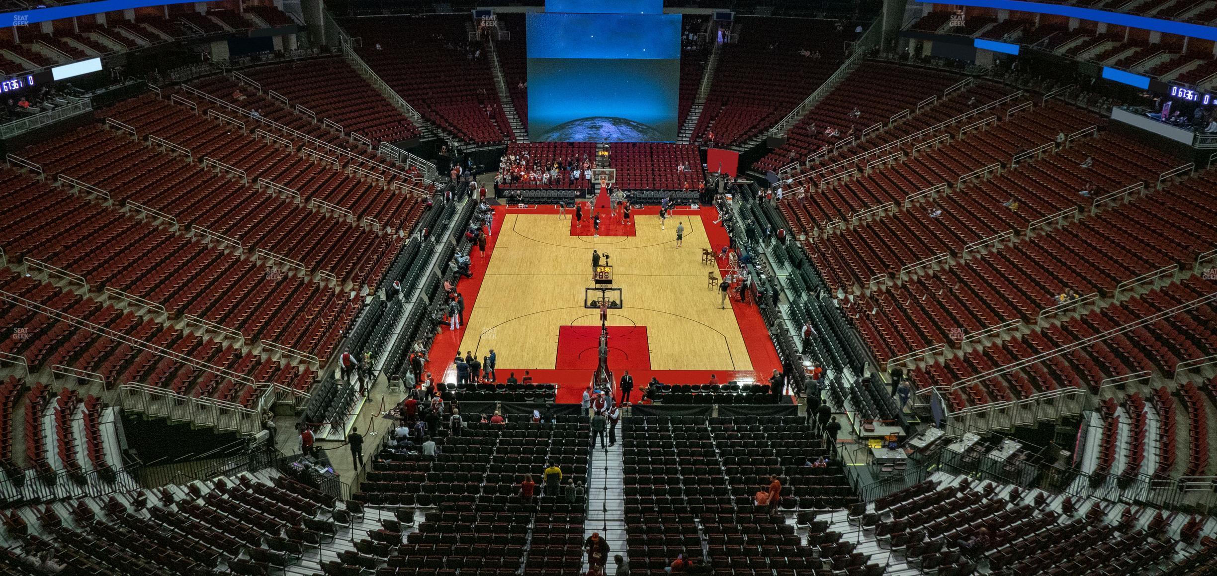 Seating view for Toyota Center Section 401