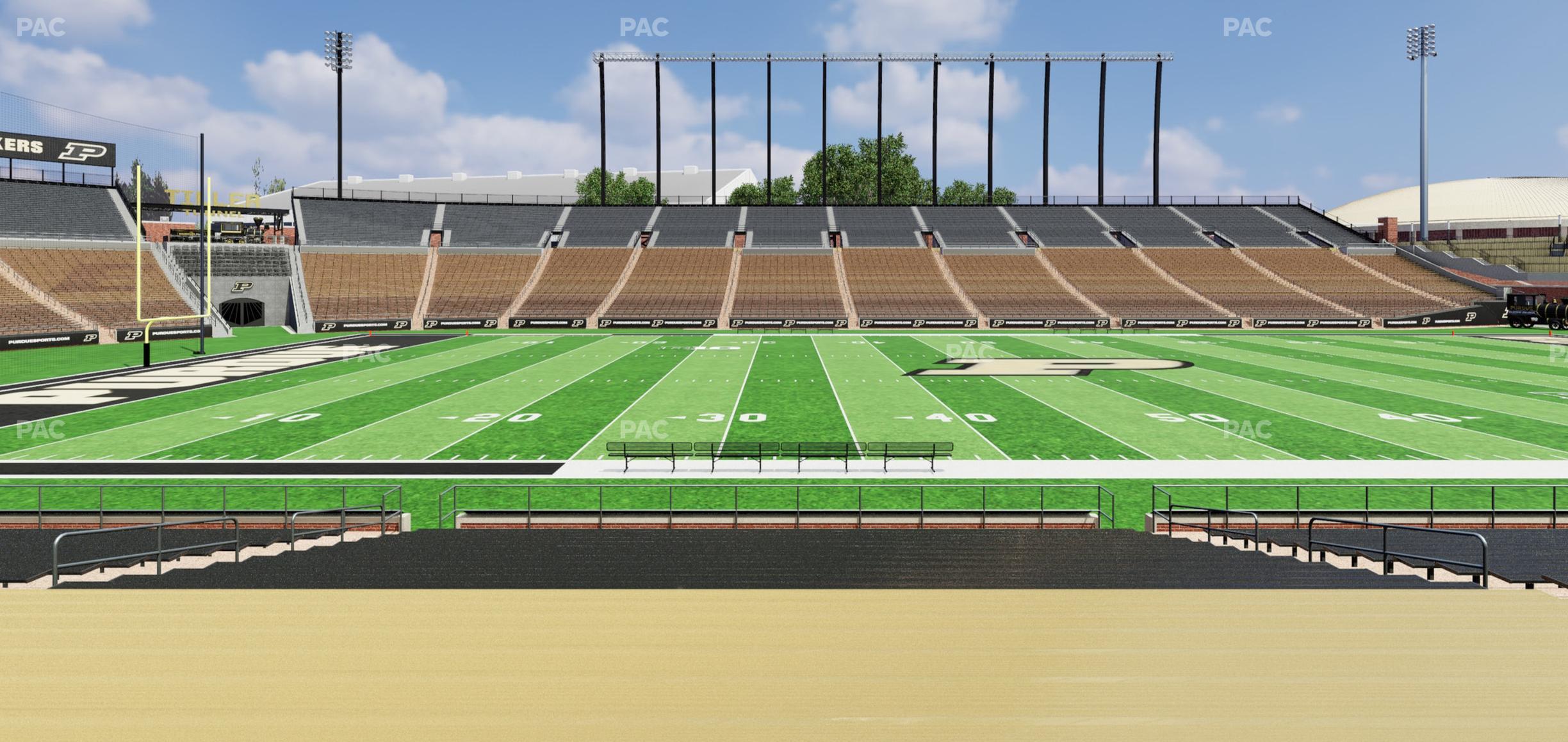 Seating view for Ross Ade Stadium Section 124