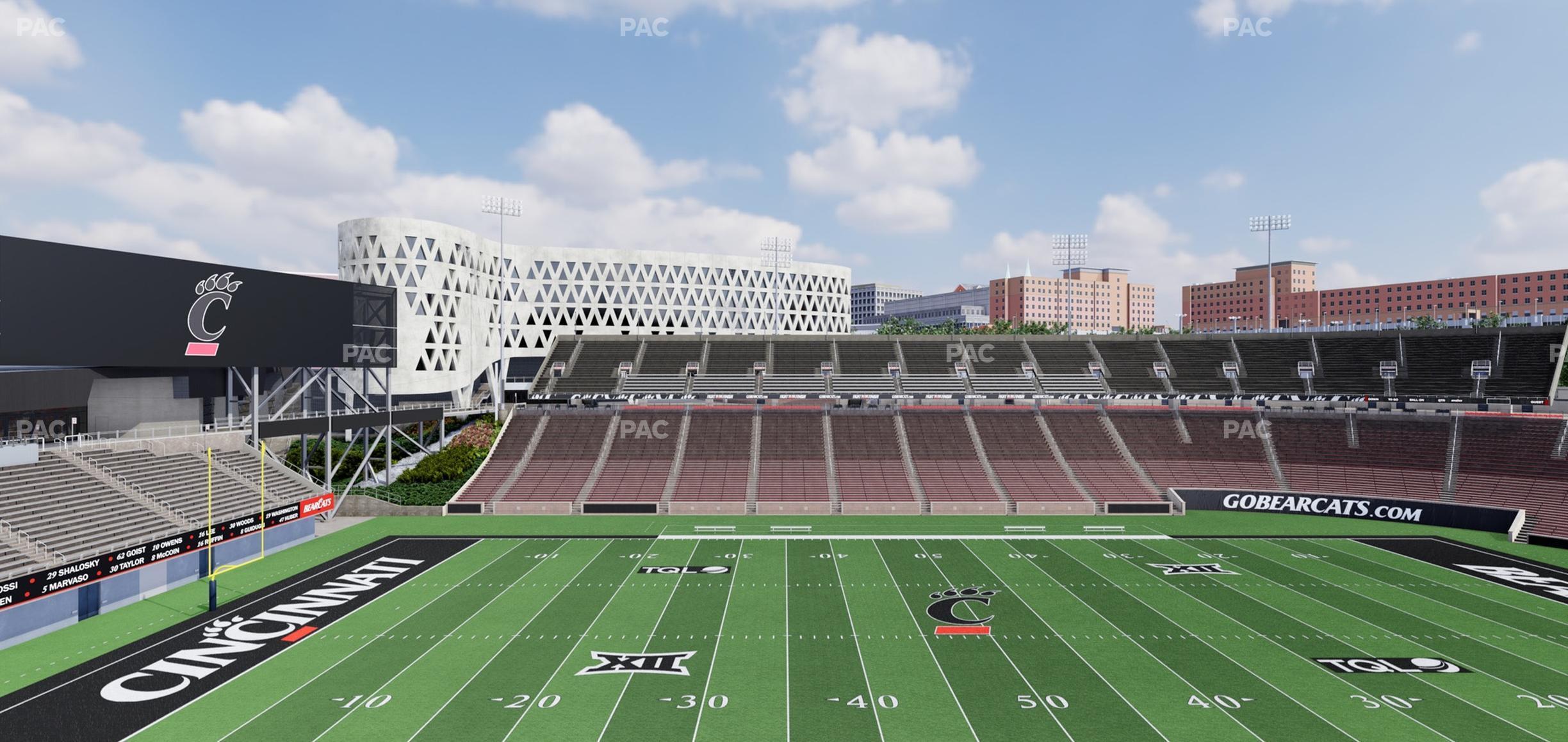 Seating view for Nippert Stadium Section Club 342