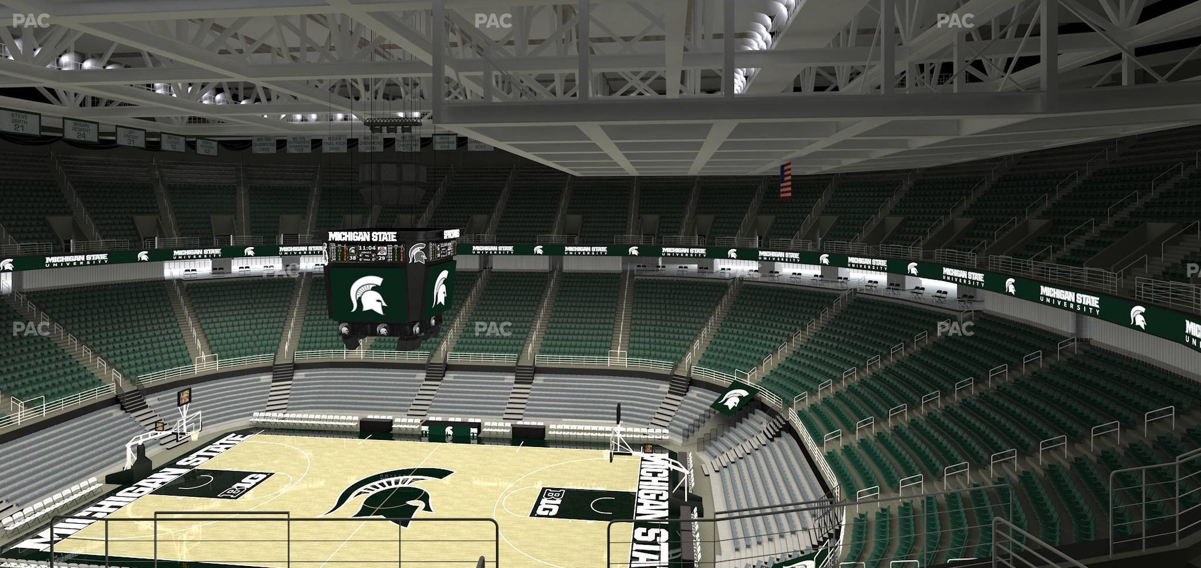 Seating view for Jack Breslin Student Events Center Section 225