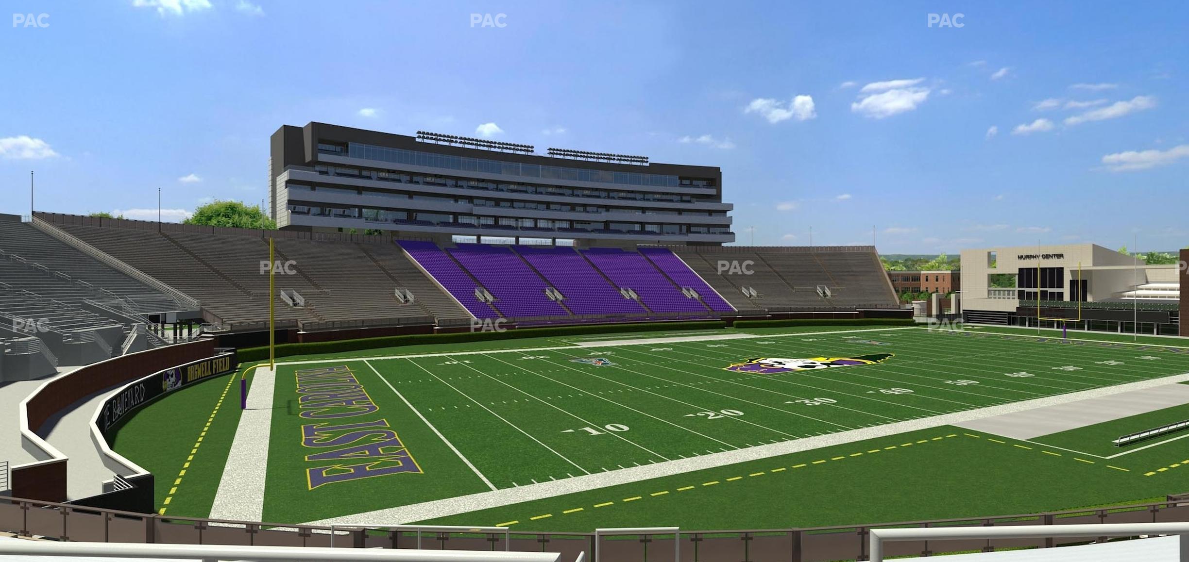 Seating view for Dowdy-Ficklen Stadium Section 21