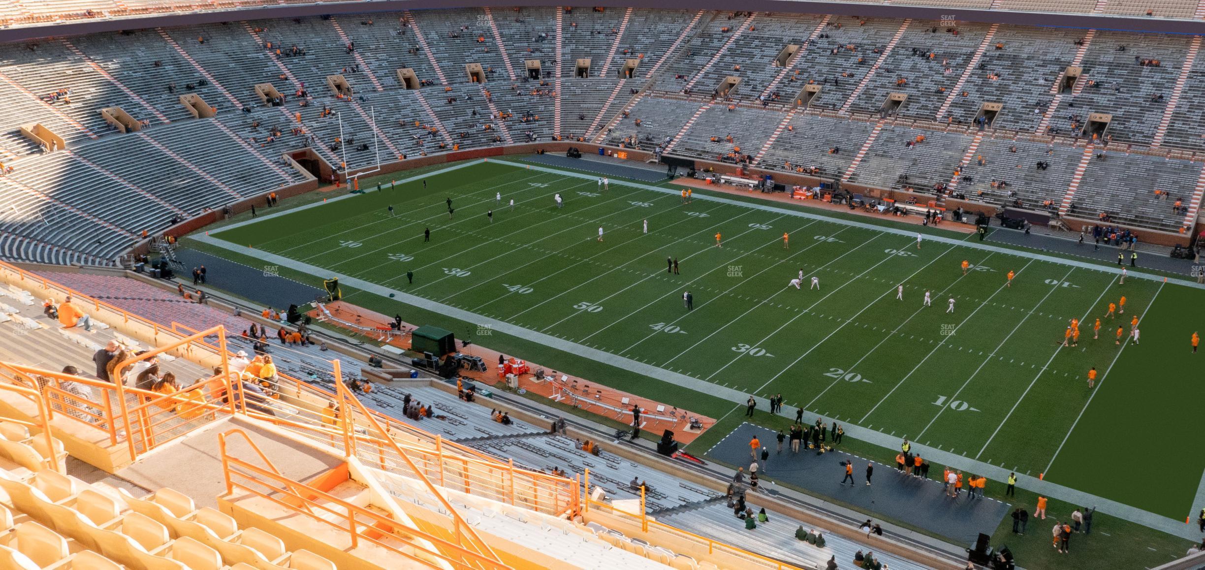 Seating view for Neyland Stadium Section Zz 15