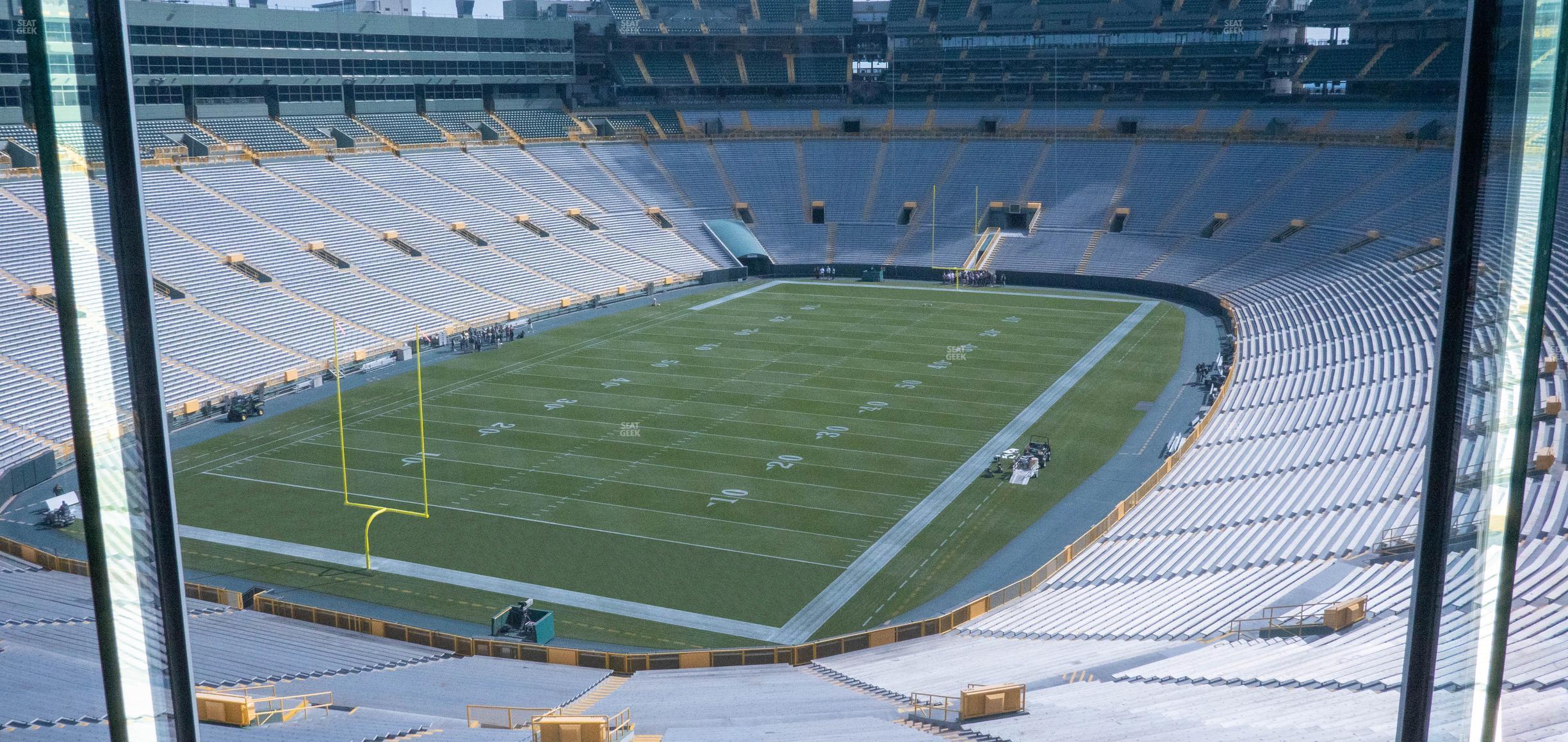 Seating view for Lambeau Field Section 476