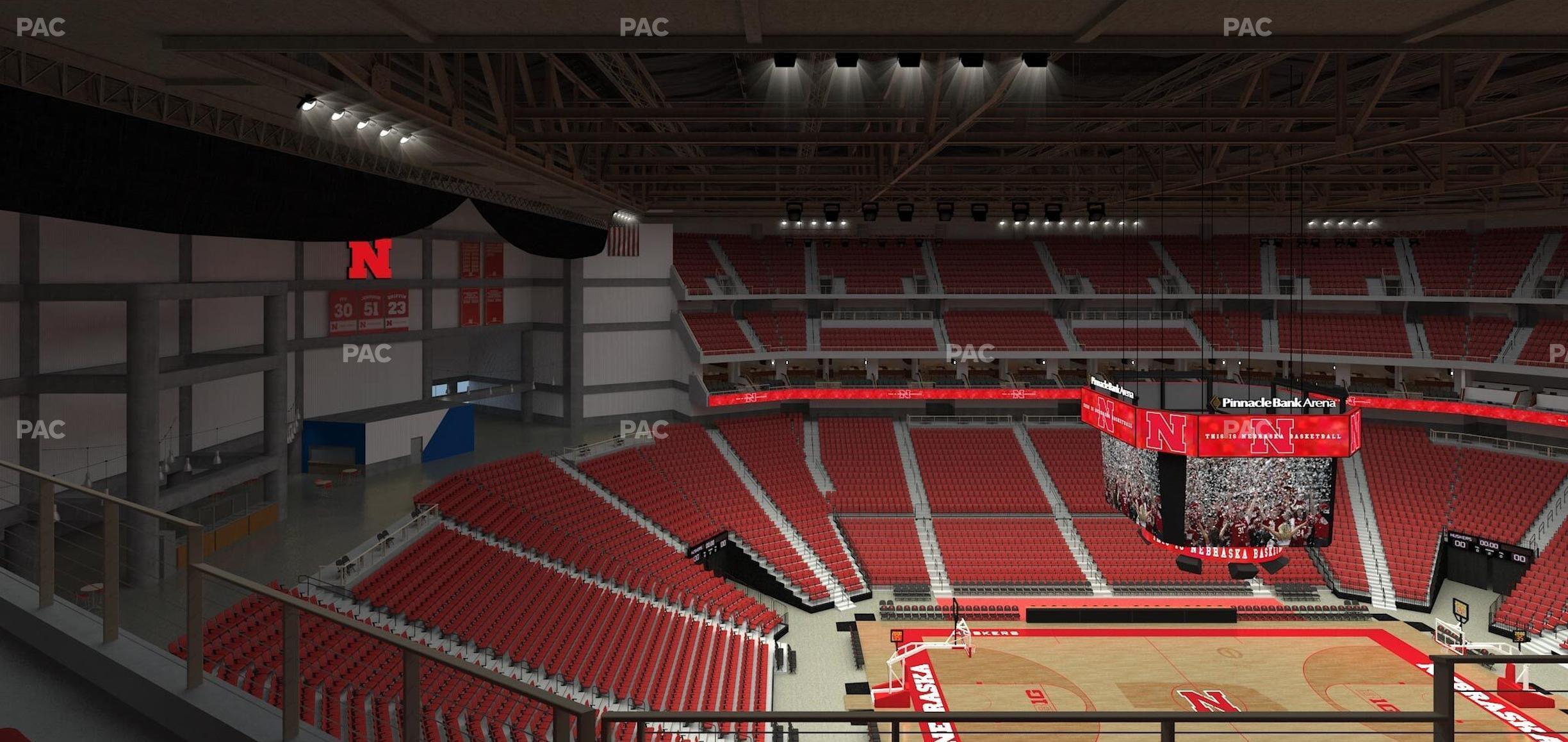 Seating view for Pinnacle Bank Arena Section 321