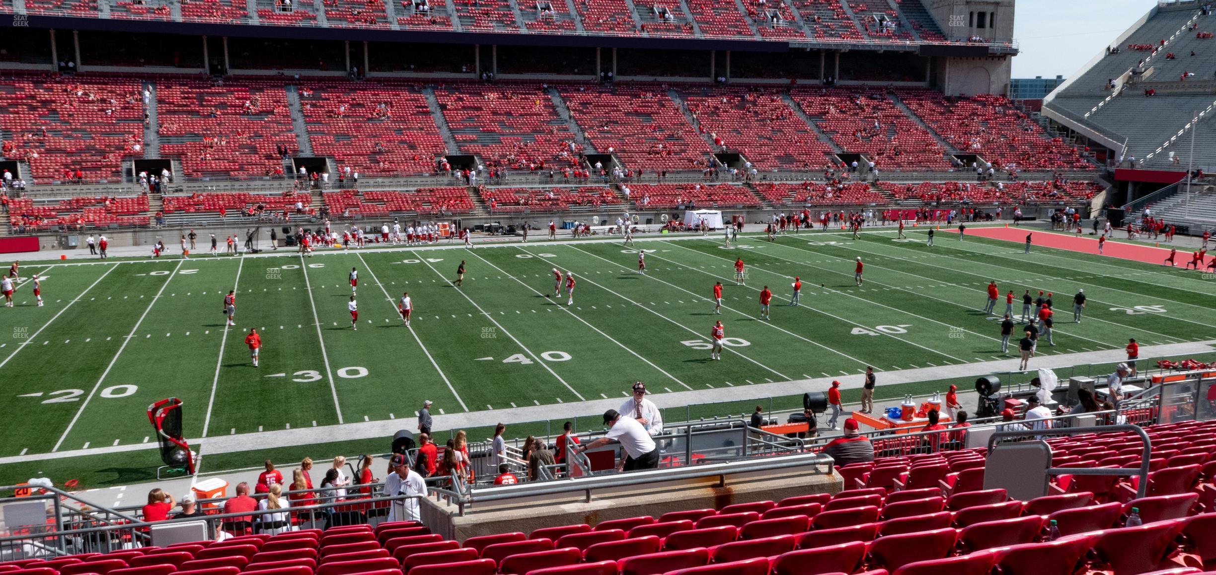 Seating view for Ohio Stadium Section Club 1