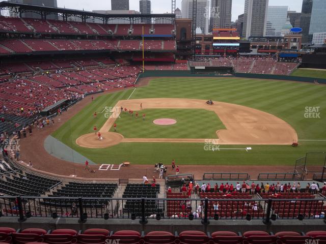 Seating view for Busch Stadium Section Infield Redbird Club 245