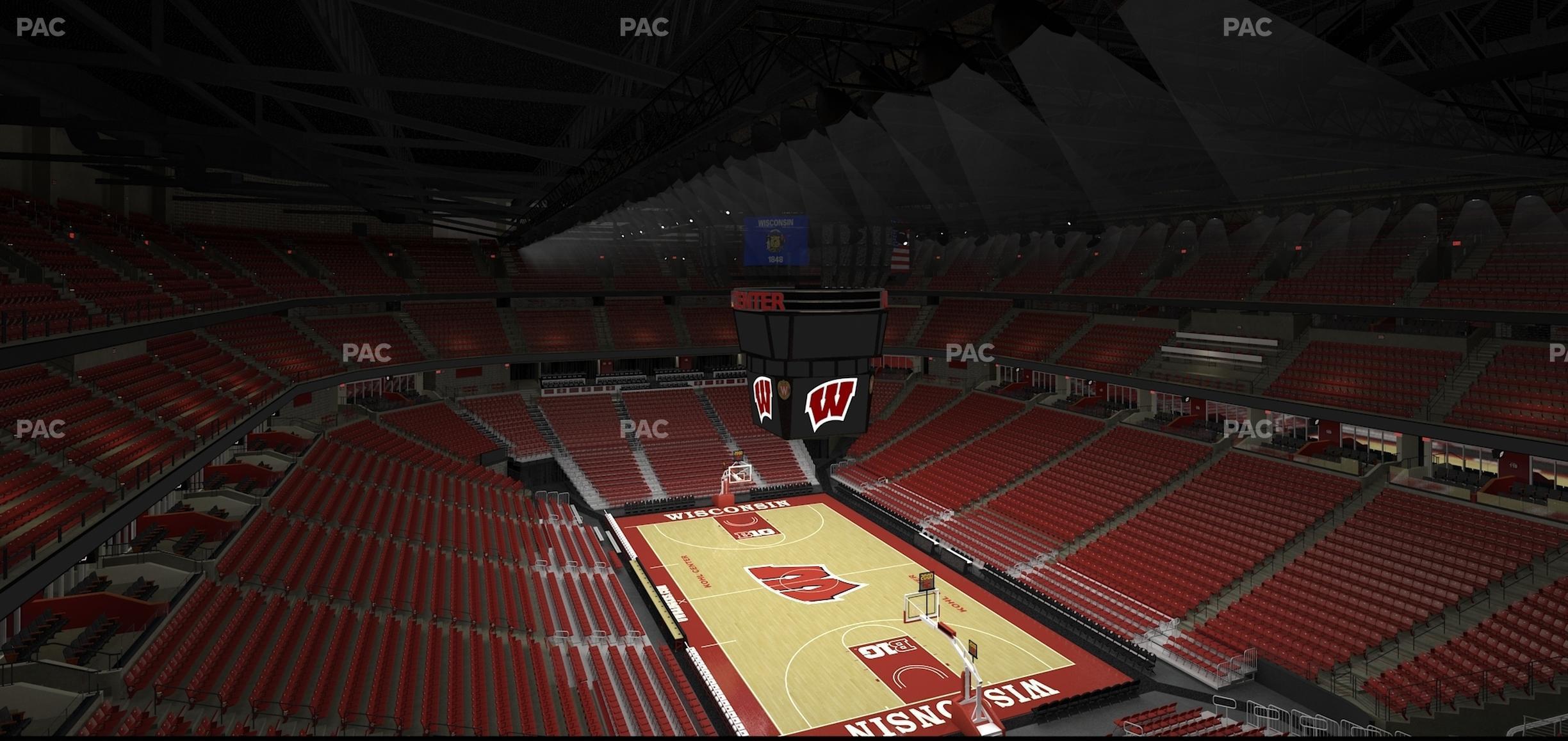 Seating view for Kohl Center Section 317