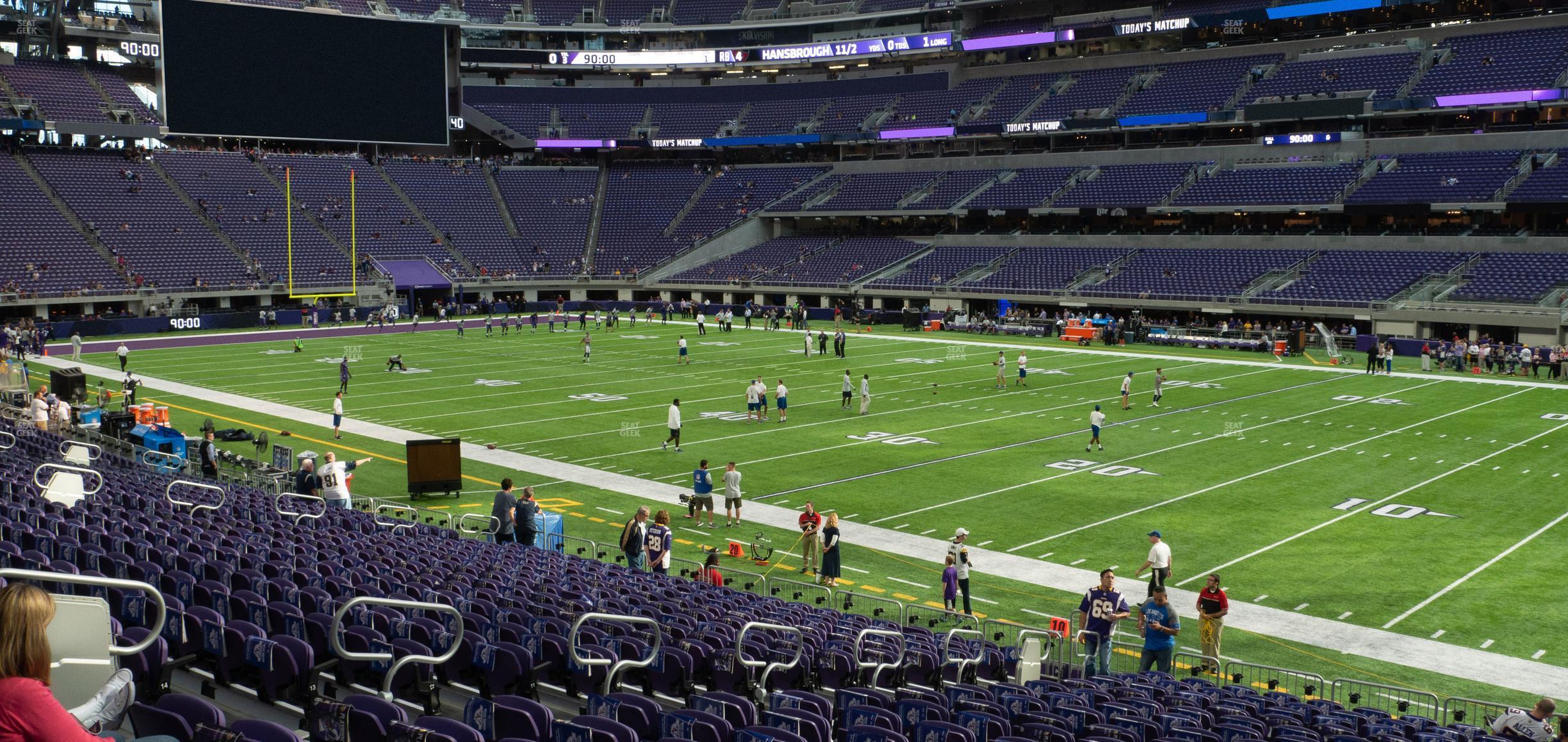 Seating view for U.S. Bank Stadium Section 105