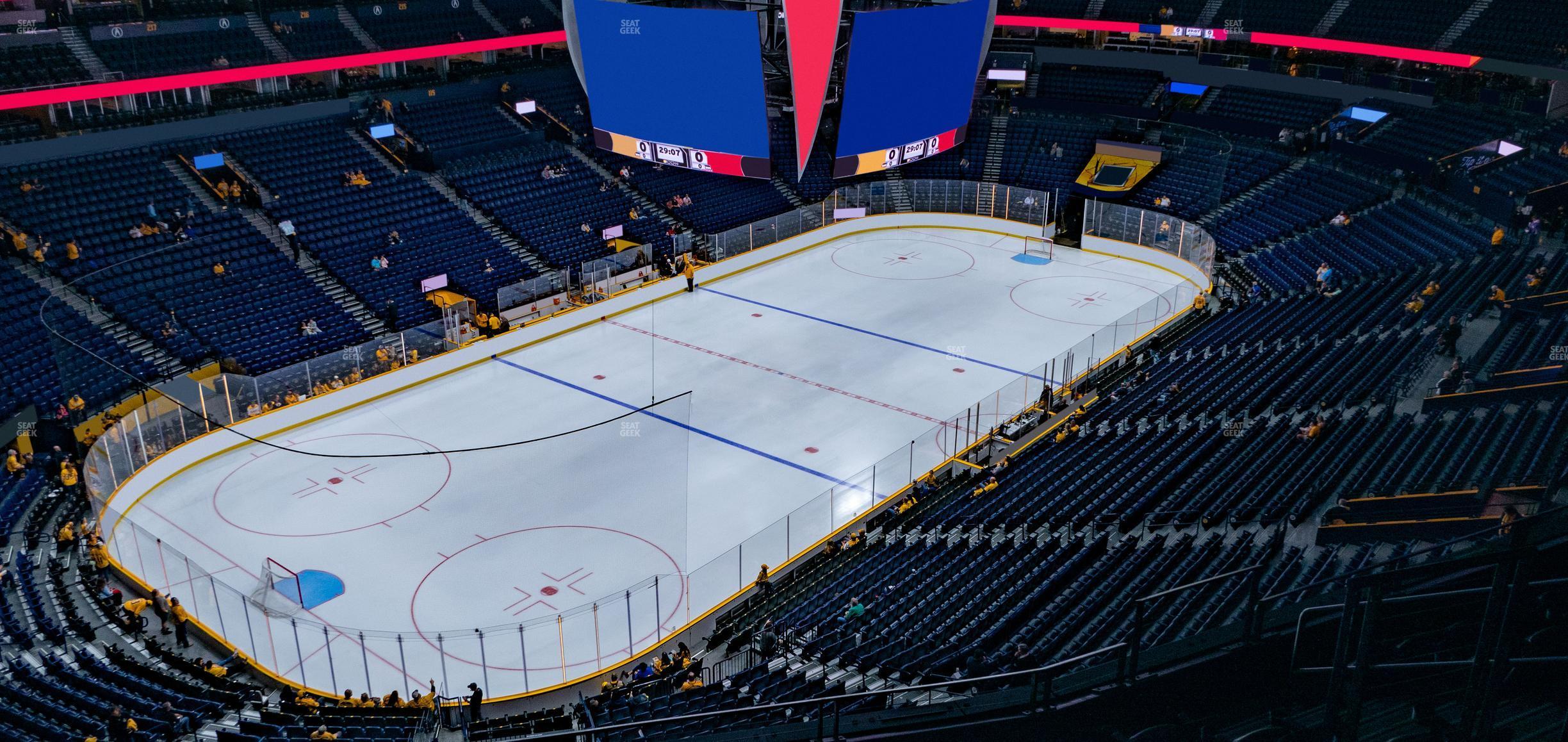 Seating view for Bridgestone Arena Section 305