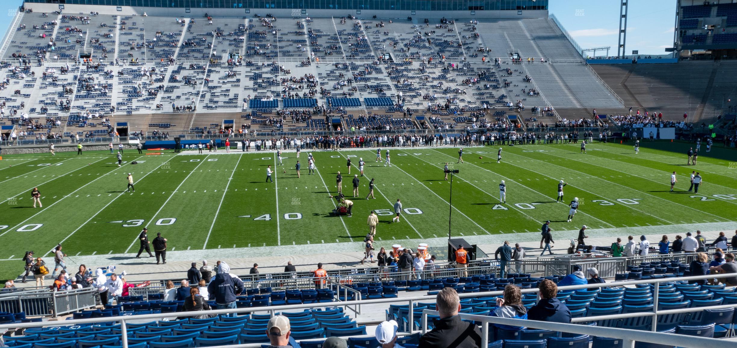 Seating view for Beaver Stadium Section West F