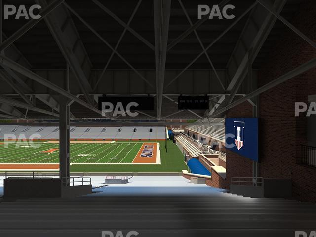 Seating view for Memorial Stadium - IL Section Back 101