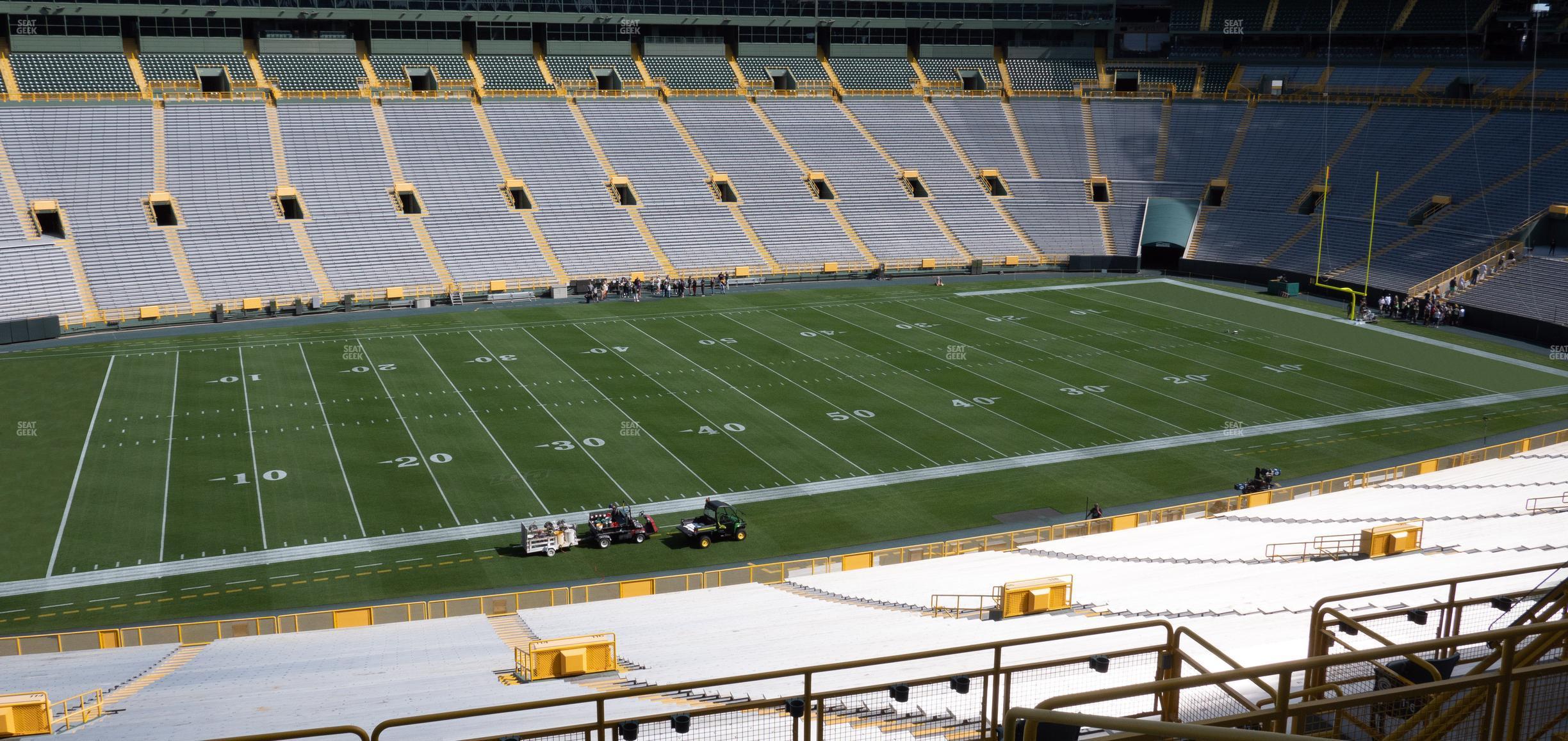 Seating view for Lambeau Field Section 320