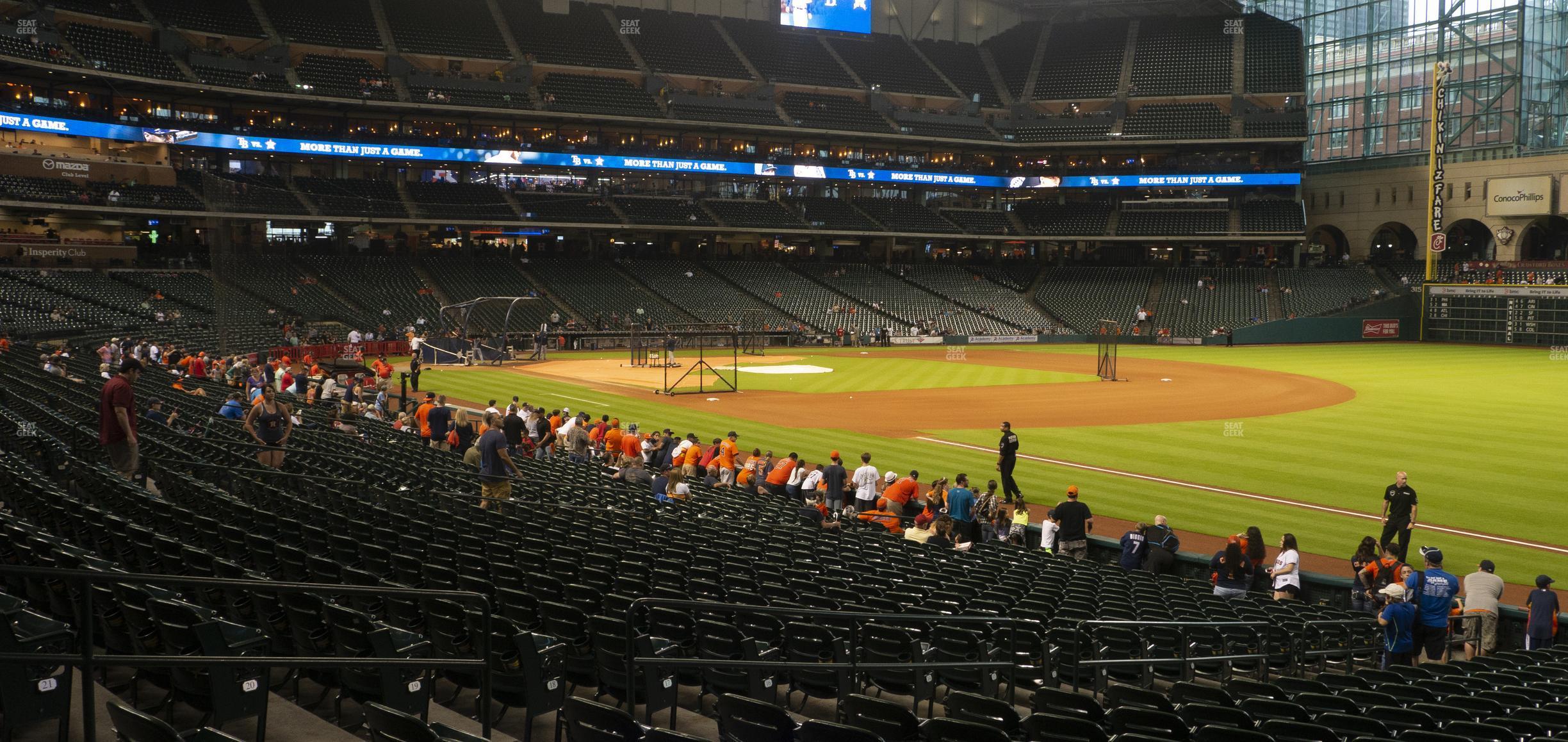 Seating view for Minute Maid Park Section 132