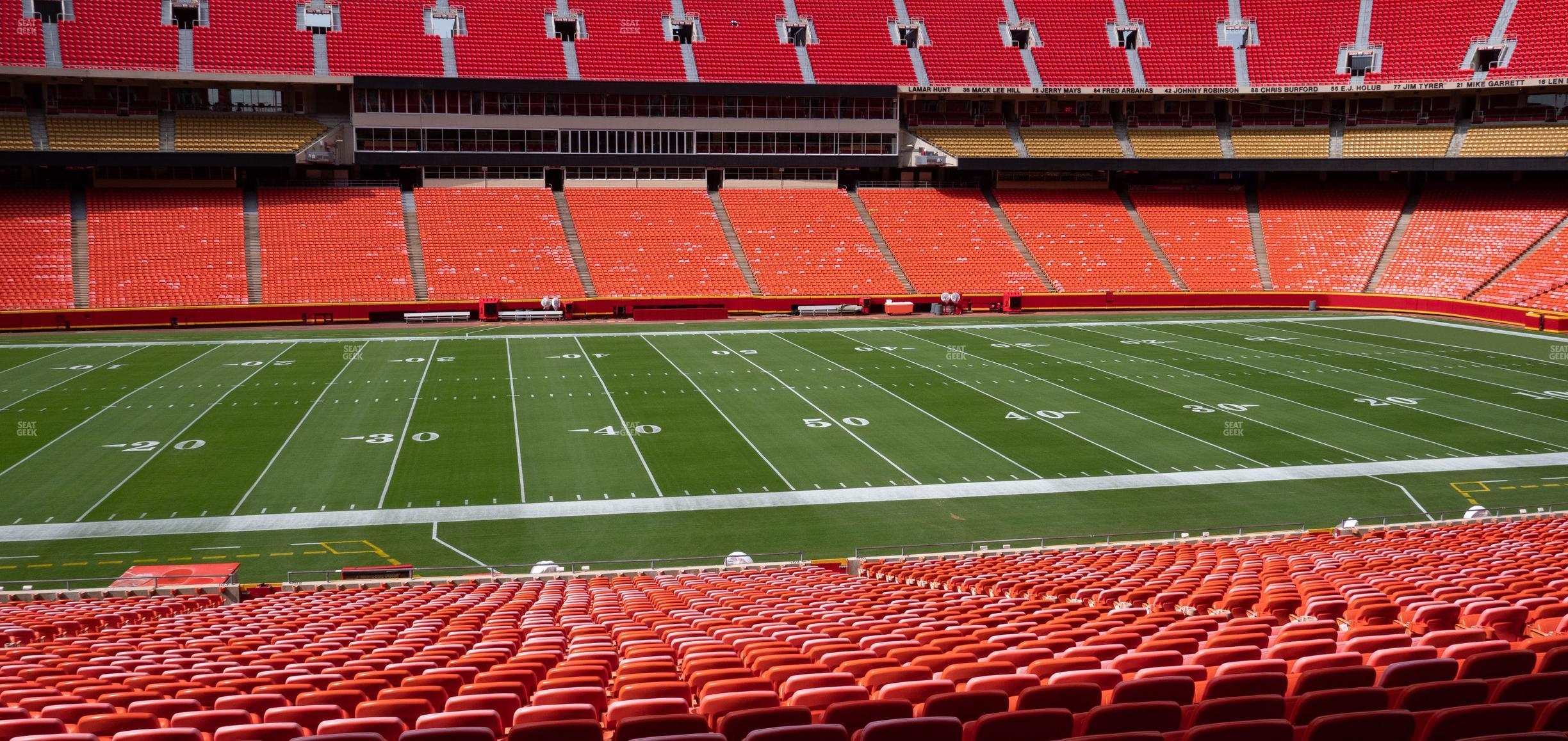 Seating view for GEHA Field at Arrowhead Stadium Section Ada 102