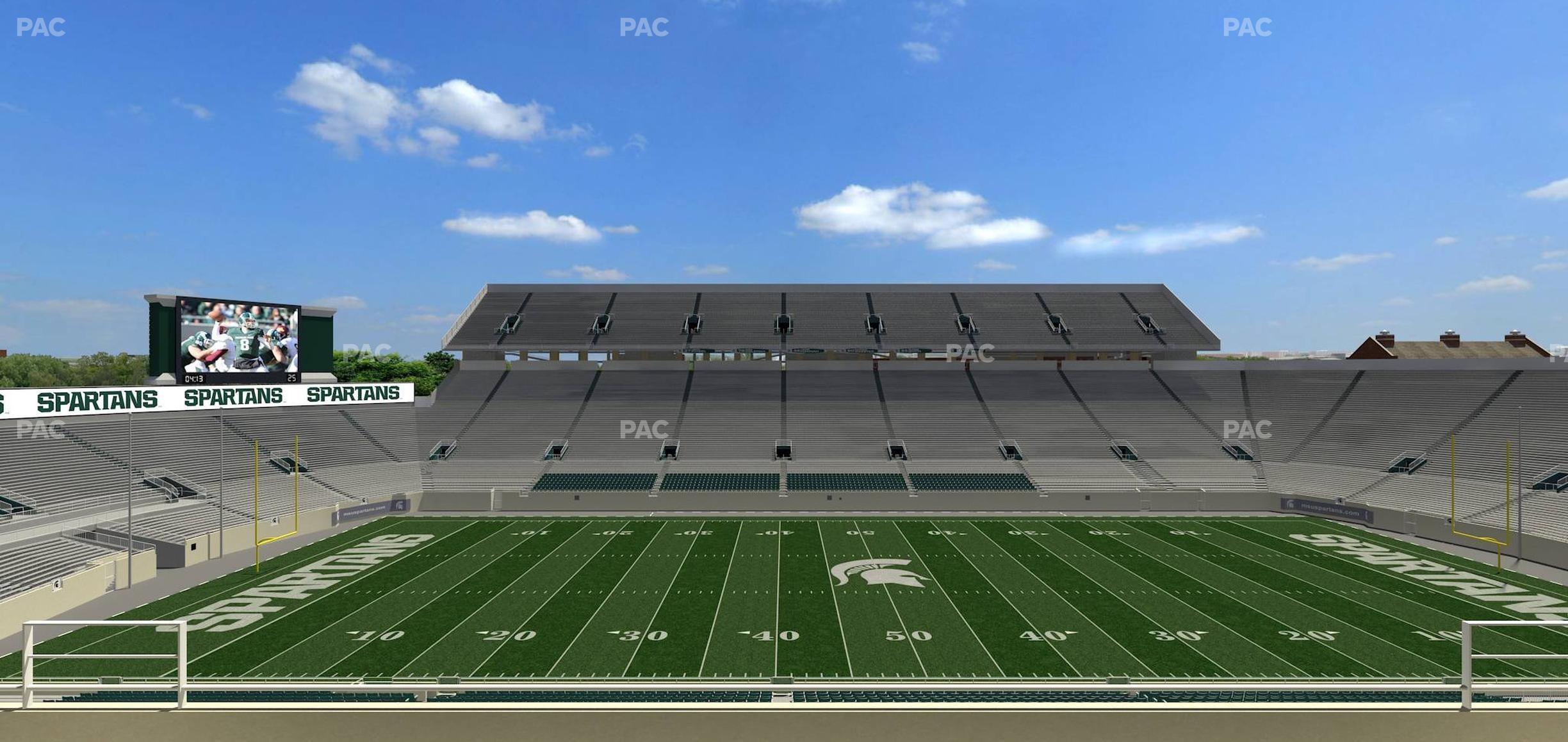 Seating view for Spartan Stadium (Michigan) Section Spartan Club 7