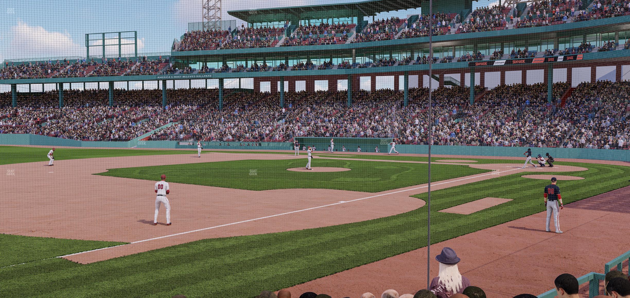 Seating view for Fenway Park Section Field Box 73