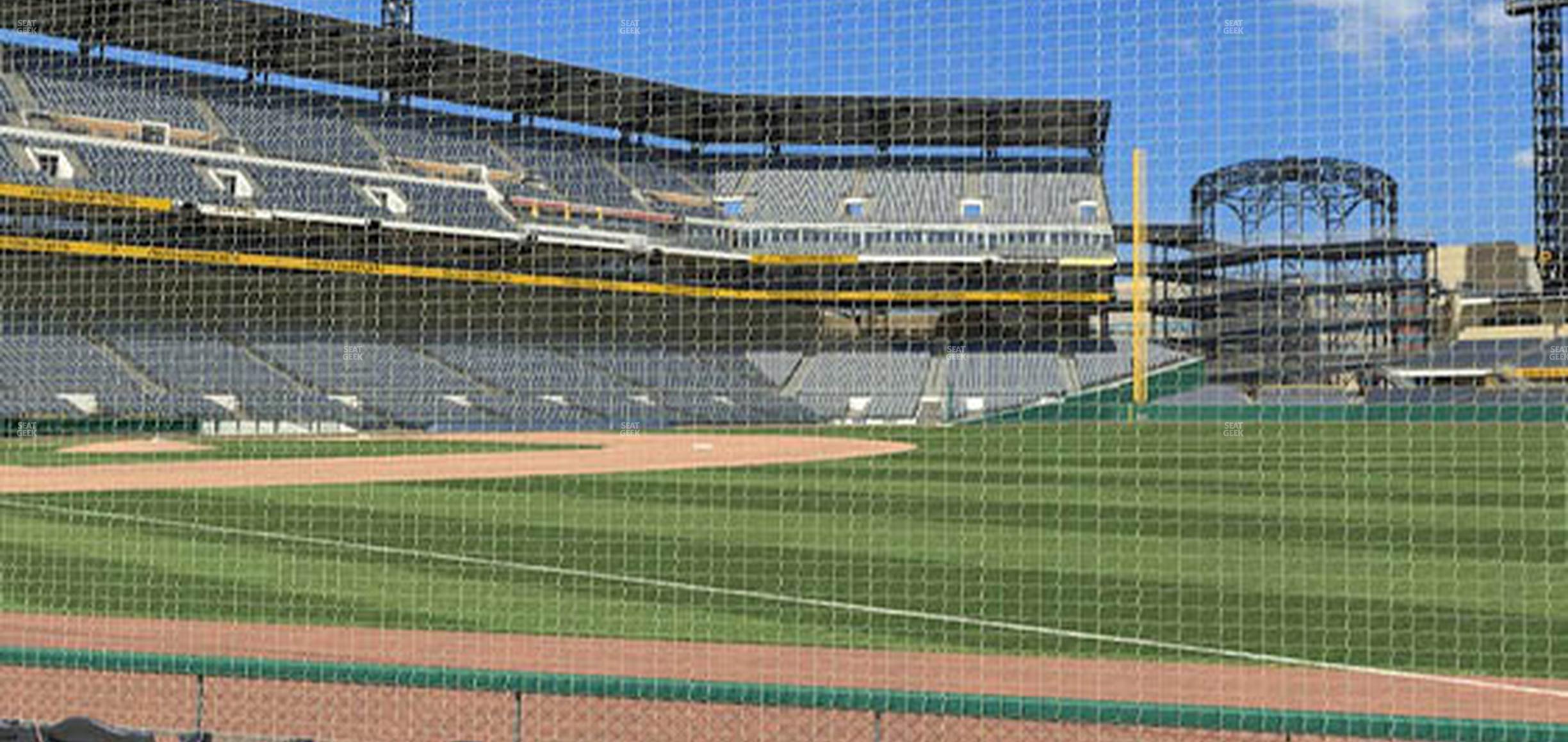 Seating view for PNC Park Section Baseline Box 2