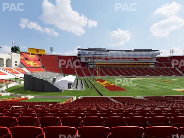 Seating view for Los Angeles Memorial Coliseum Section 125 B