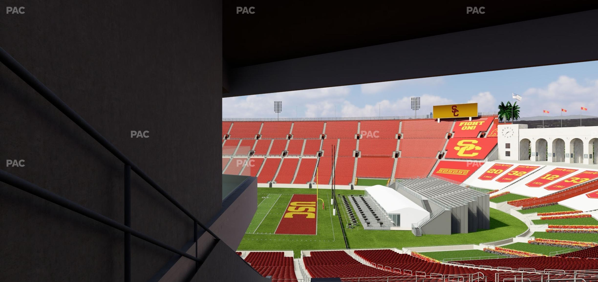 Seating view for Los Angeles Memorial Coliseum Section 204 A