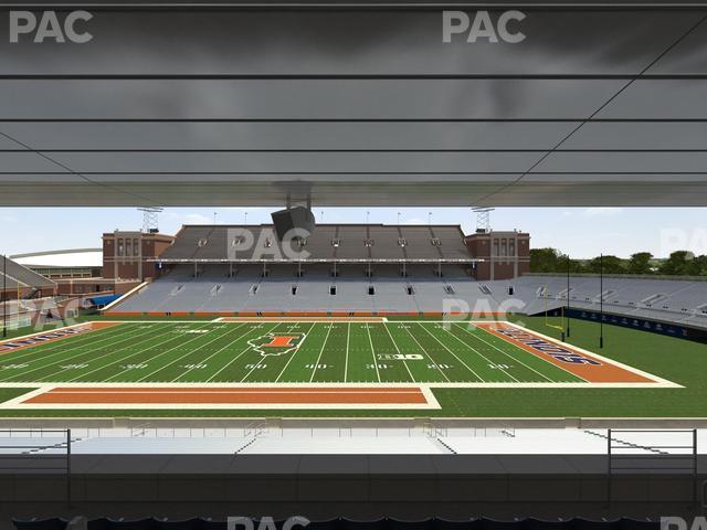 Seating view for Memorial Stadium - IL Section Colonnades Club 306