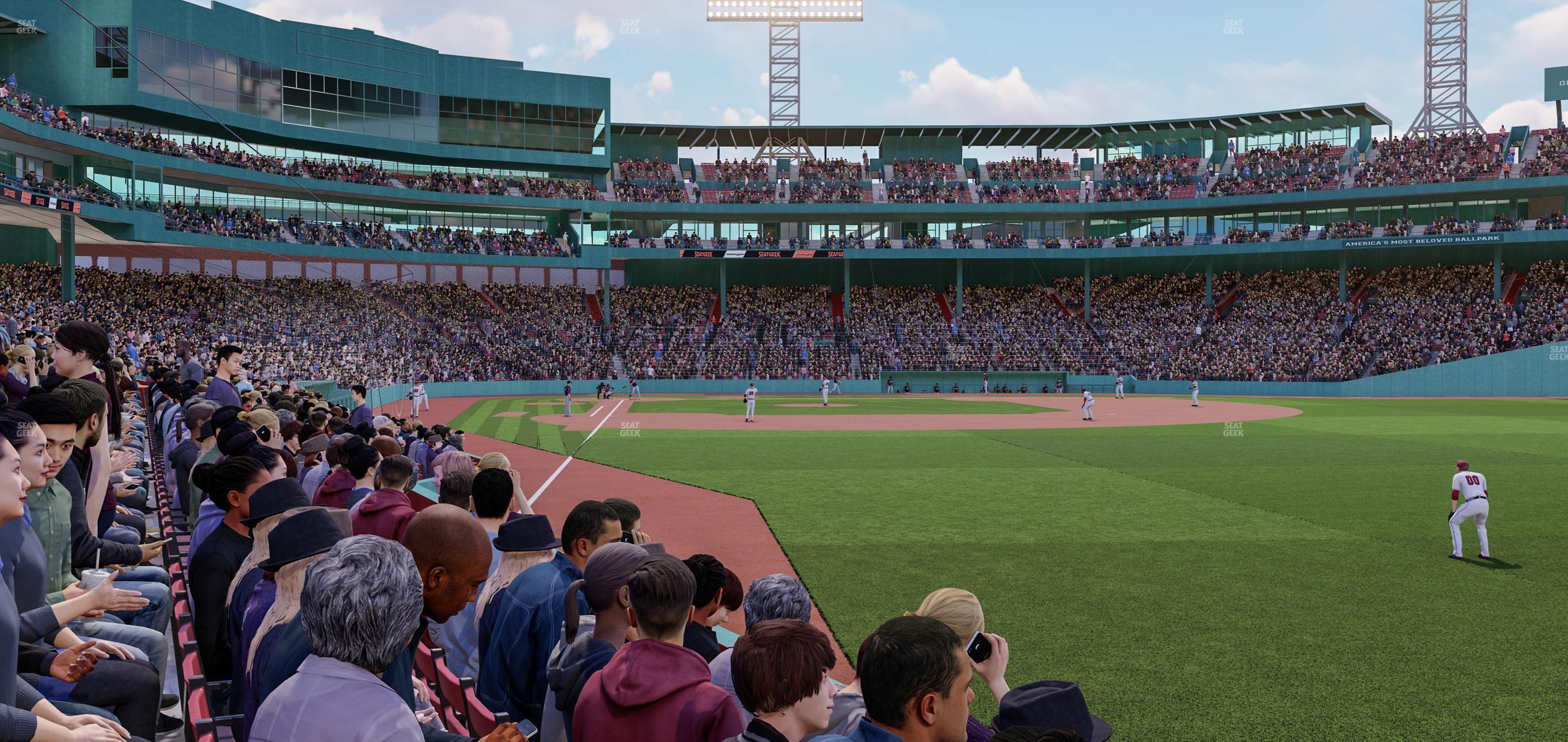 Seating view for Fenway Park Section Right Field Box 4