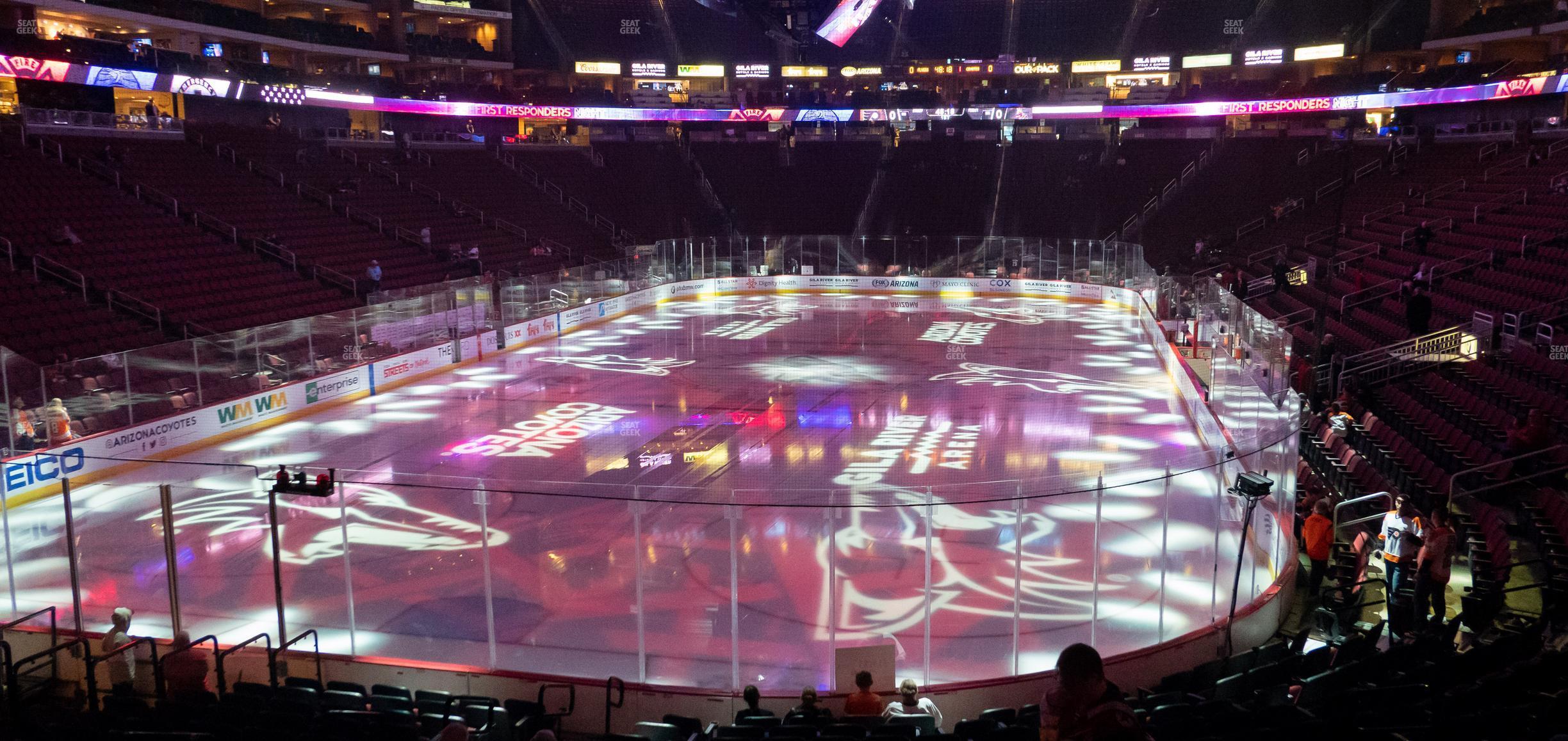 Seating view for Desert Diamond Arena Section 105