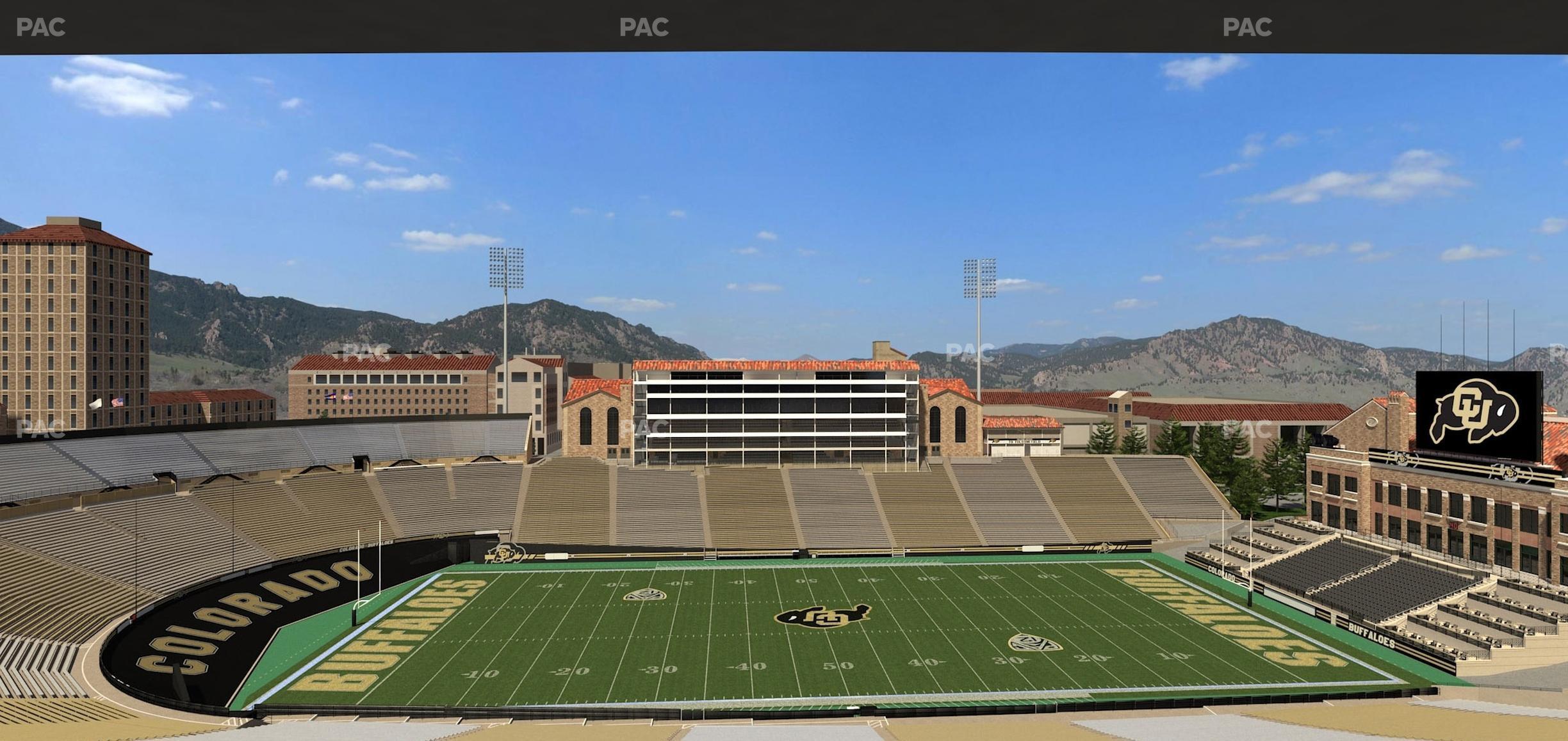 Seating view for Folsom Field Section 567