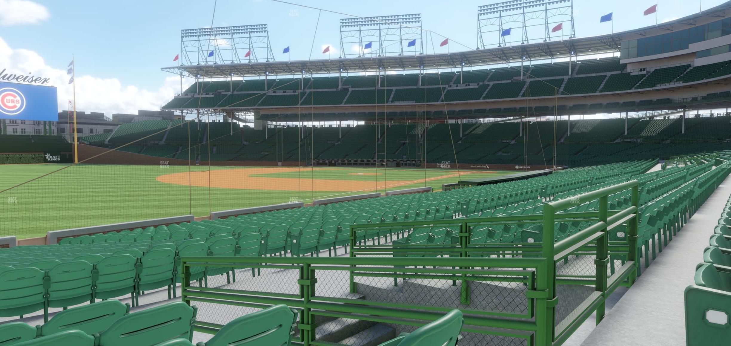 Seating view for Wrigley Field Section 105