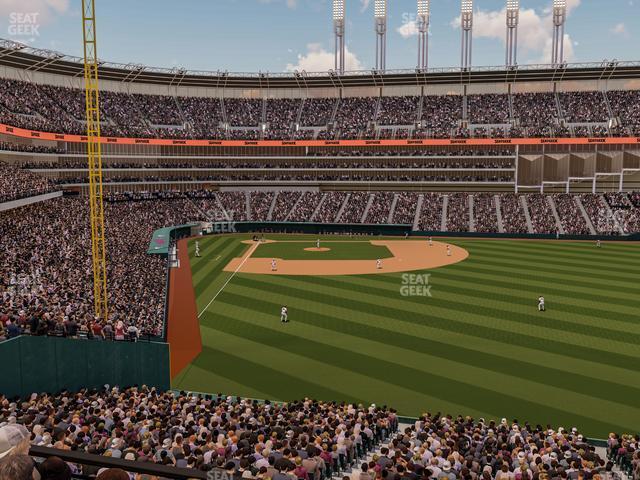 Seating view for Progressive Field Section 311