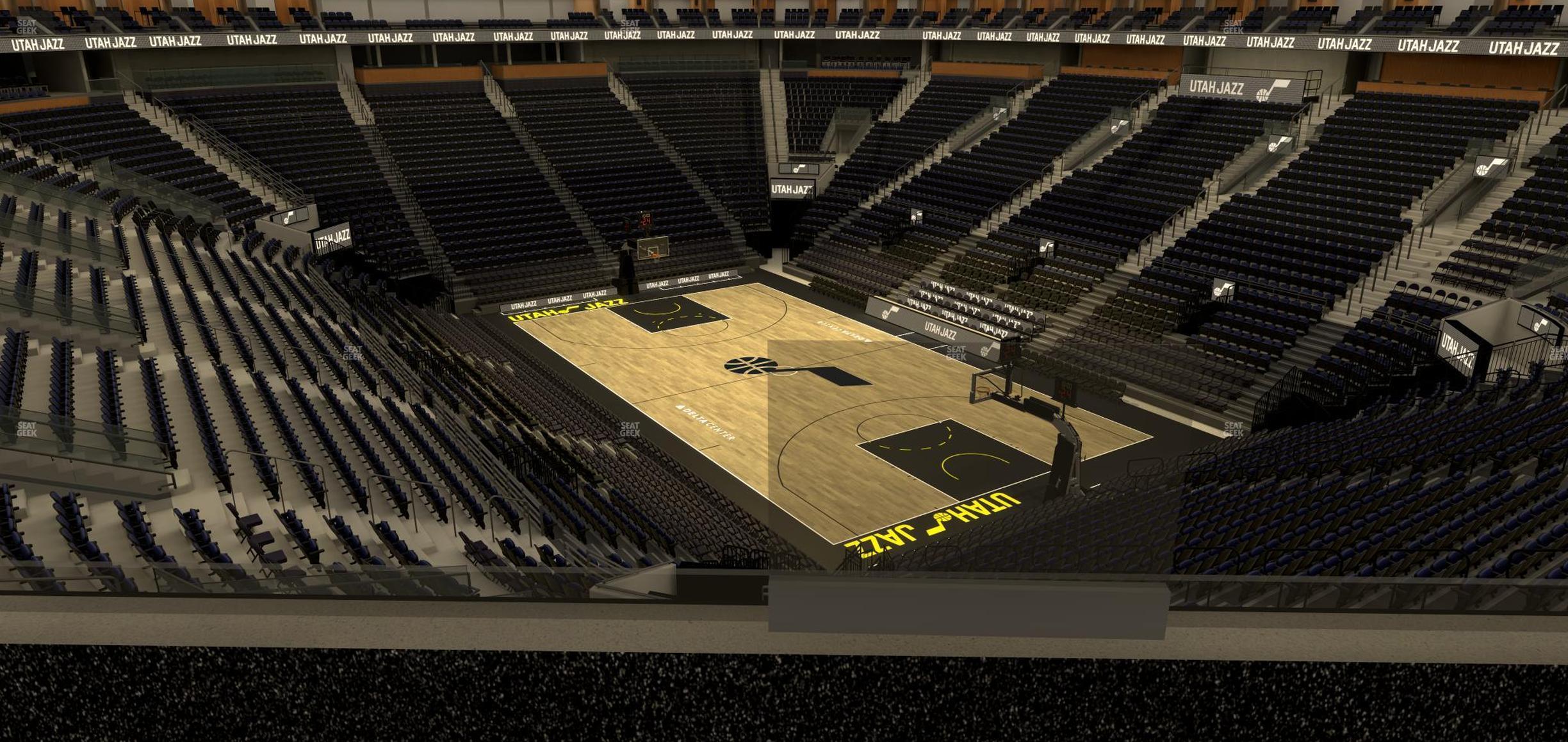 Seating view for Delta Center Section Suite 45