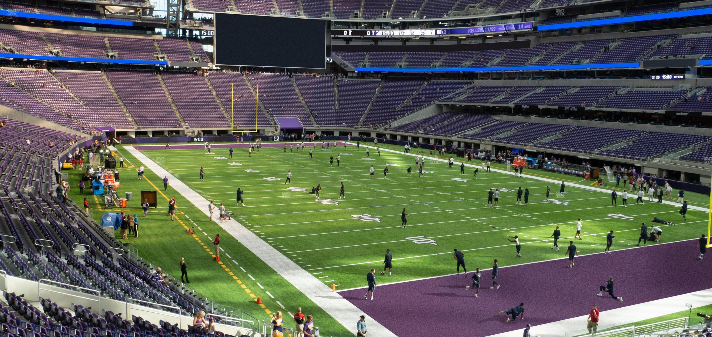 Seating view for U.S. Bank Stadium Section 101