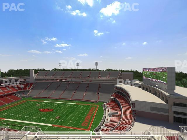 Seating view for Razorback Stadium Section 519