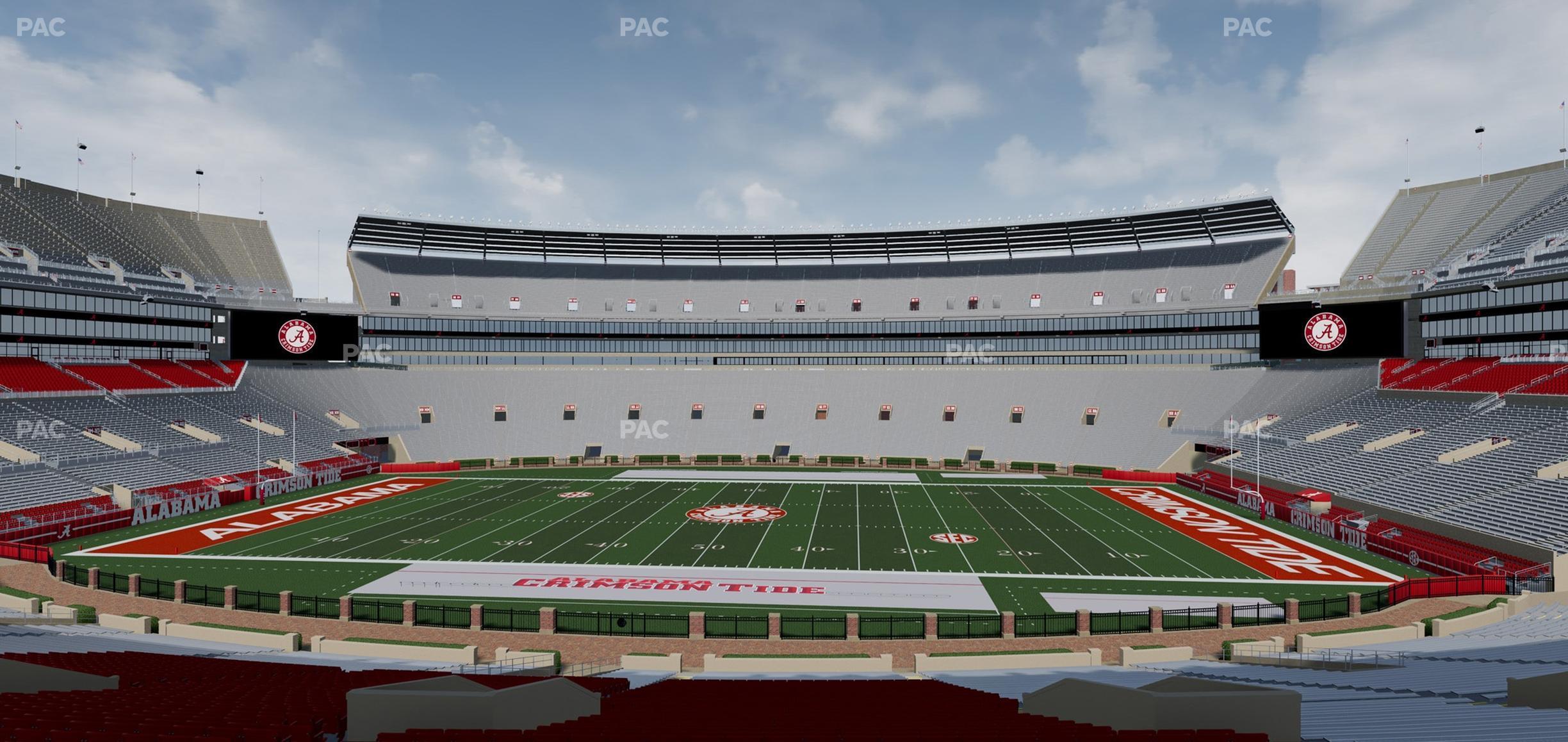 Seating view for Bryant Denny Stadium Section F