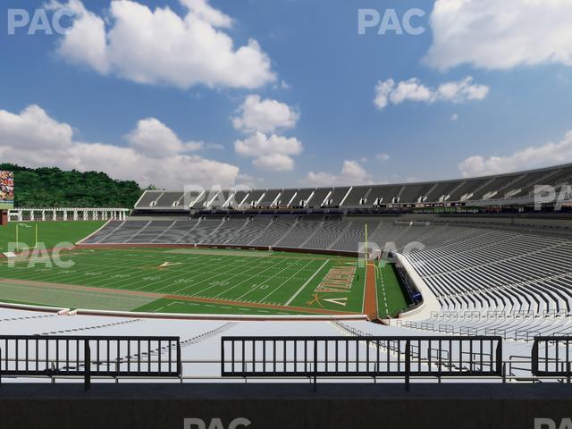 Seating view for Scott Stadium Section Loge 321