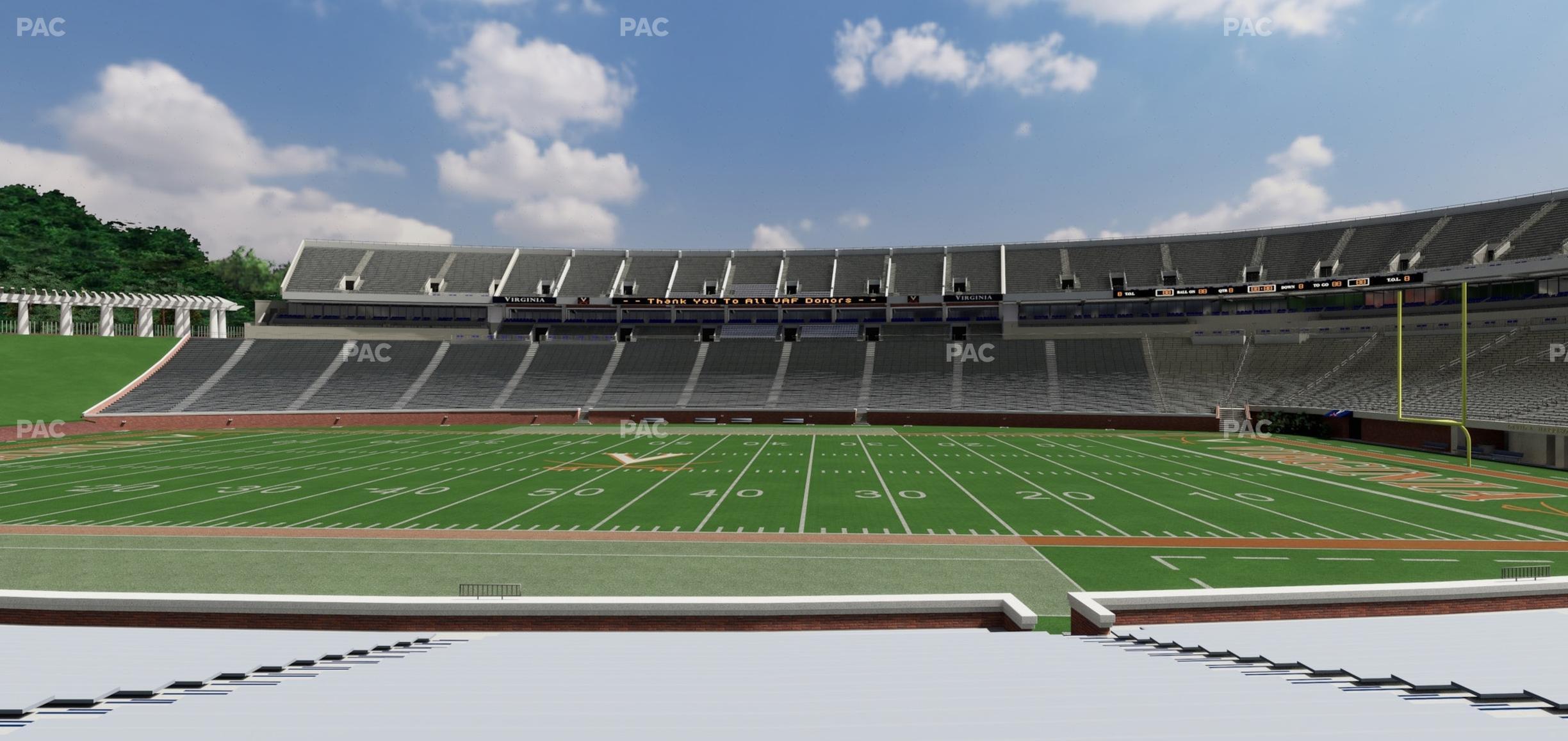 Seating view for Scott Stadium Section 124