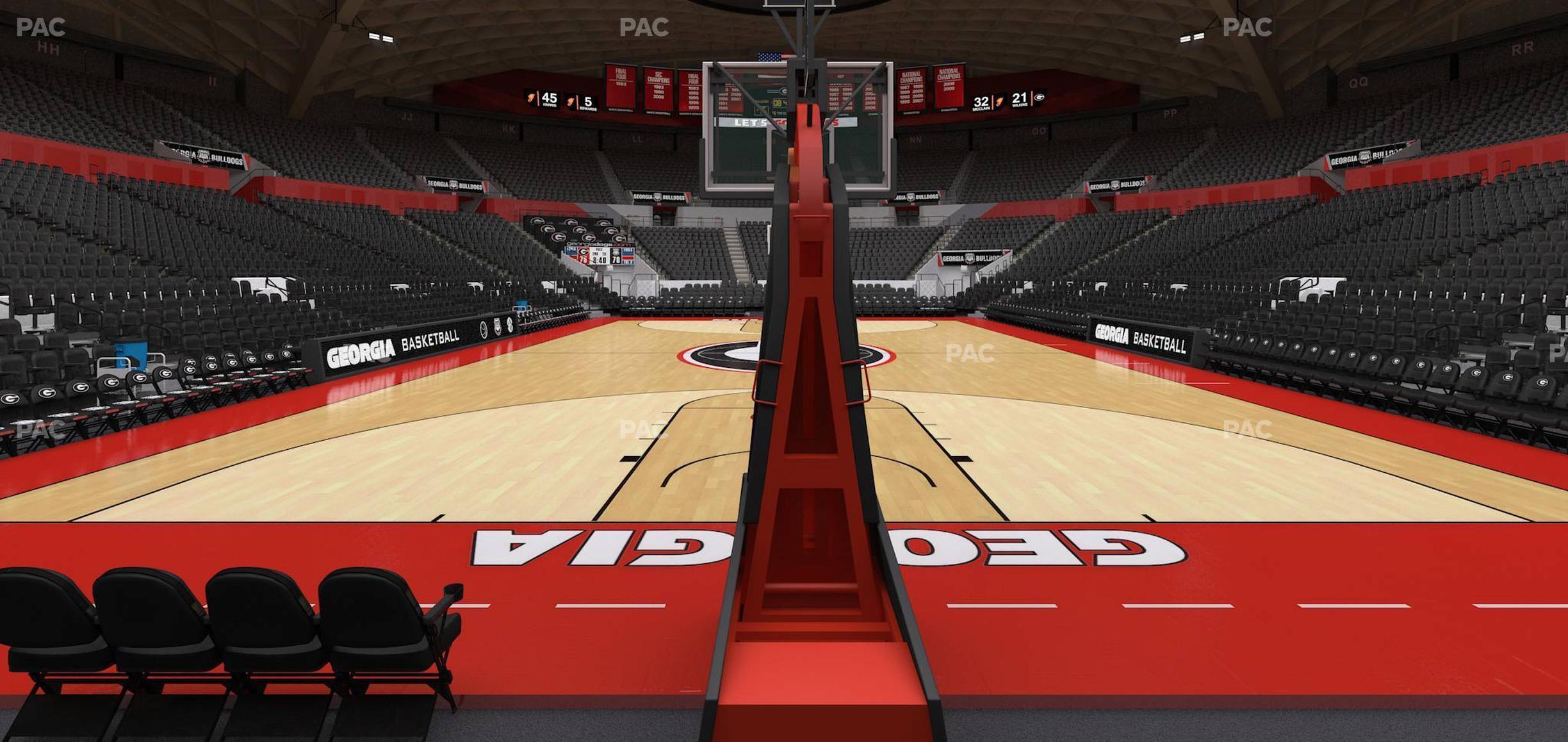 Seating view for Stegeman Coliseum Section Z