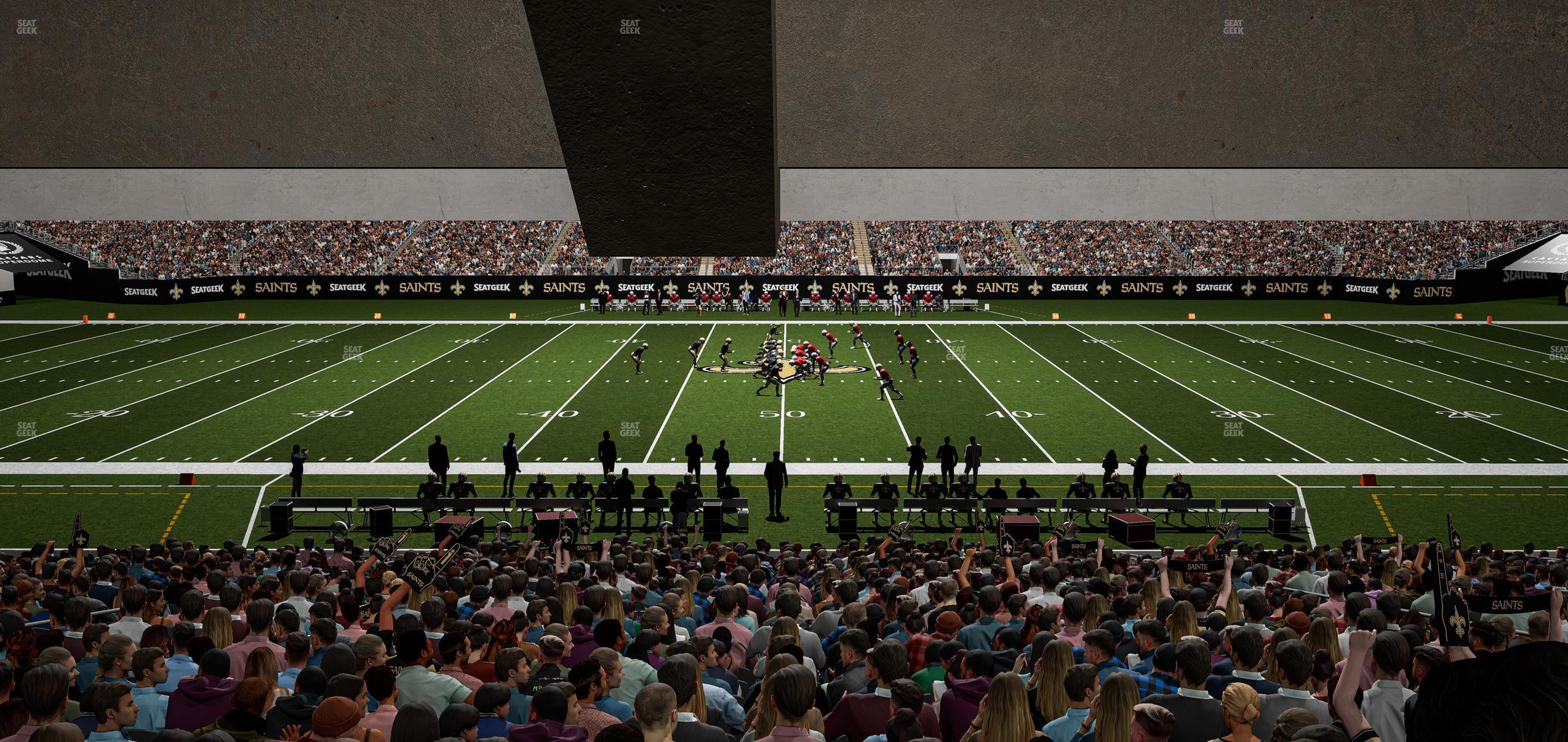 Seating view for Caesars Superdome Section 142