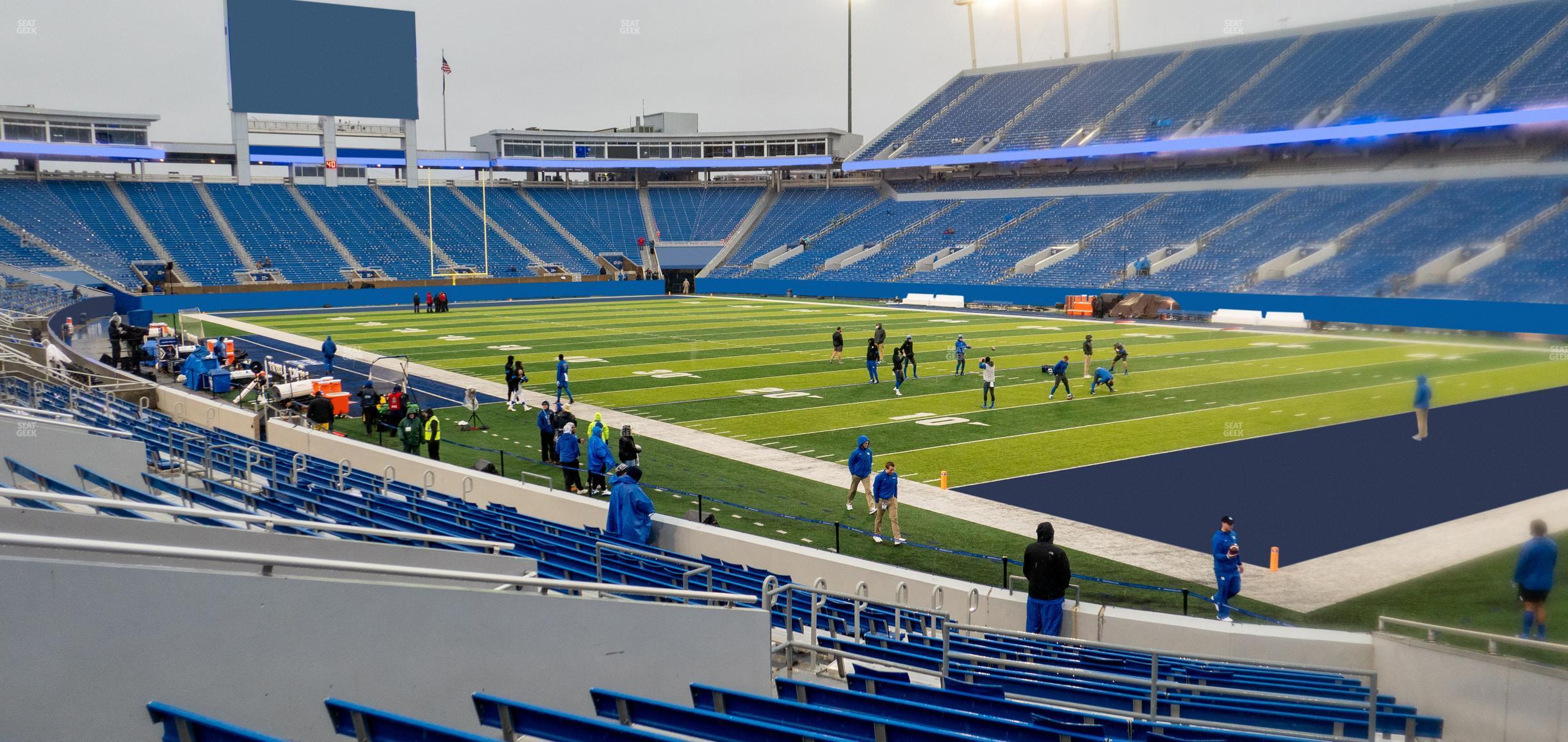 Seating view for Kroger Field Section 31