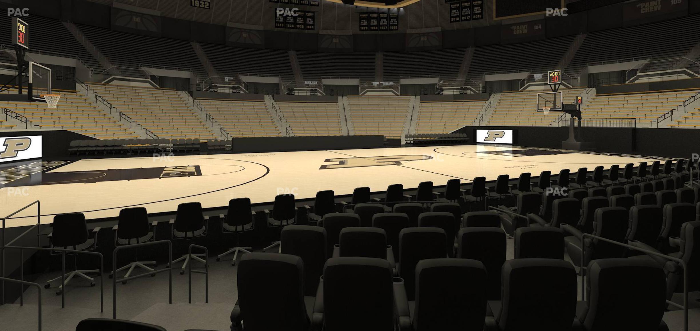 Seating view for Mackey Arena Section Club 11