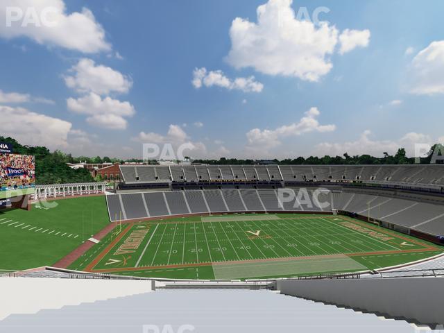 Seating view for Scott Stadium Section 535