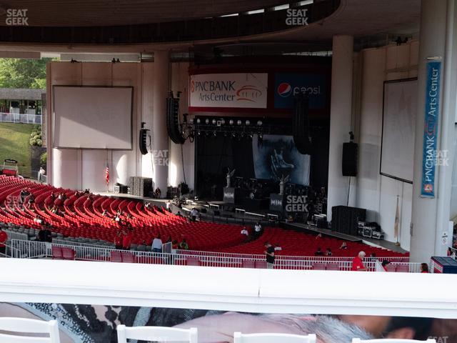 Seating view for PNC Bank Arts Center Section Citicard S Deck