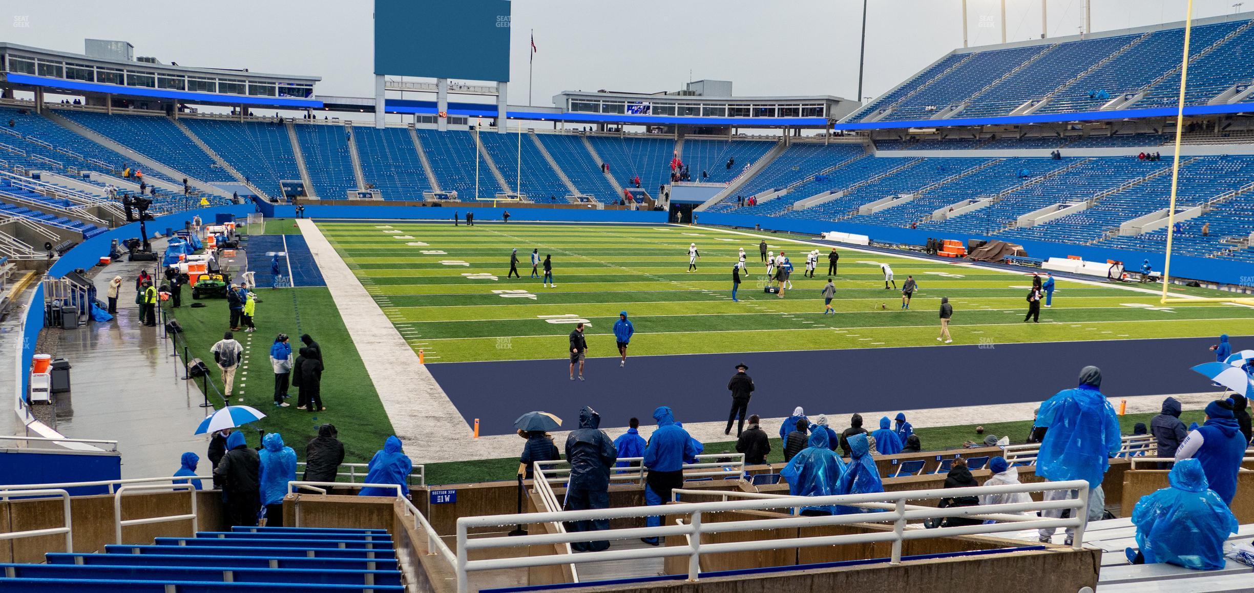 Seating view for Kroger Field Section 33